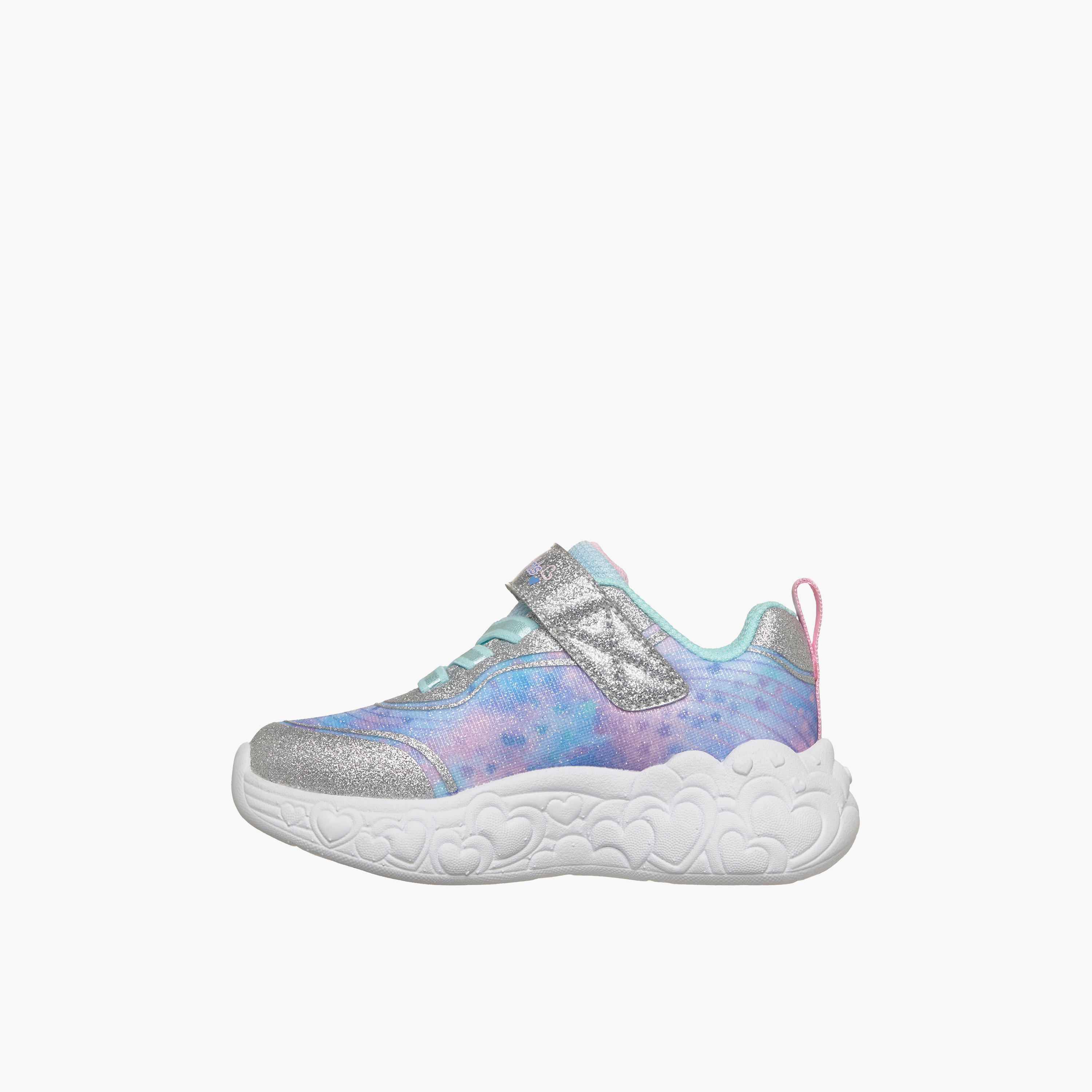 Skechers Girls ETERNAL HEART LIGHTS Hook & Loop Light-Up Ankle Sneakers-baby-girls-shoes-closedshoes-image-5