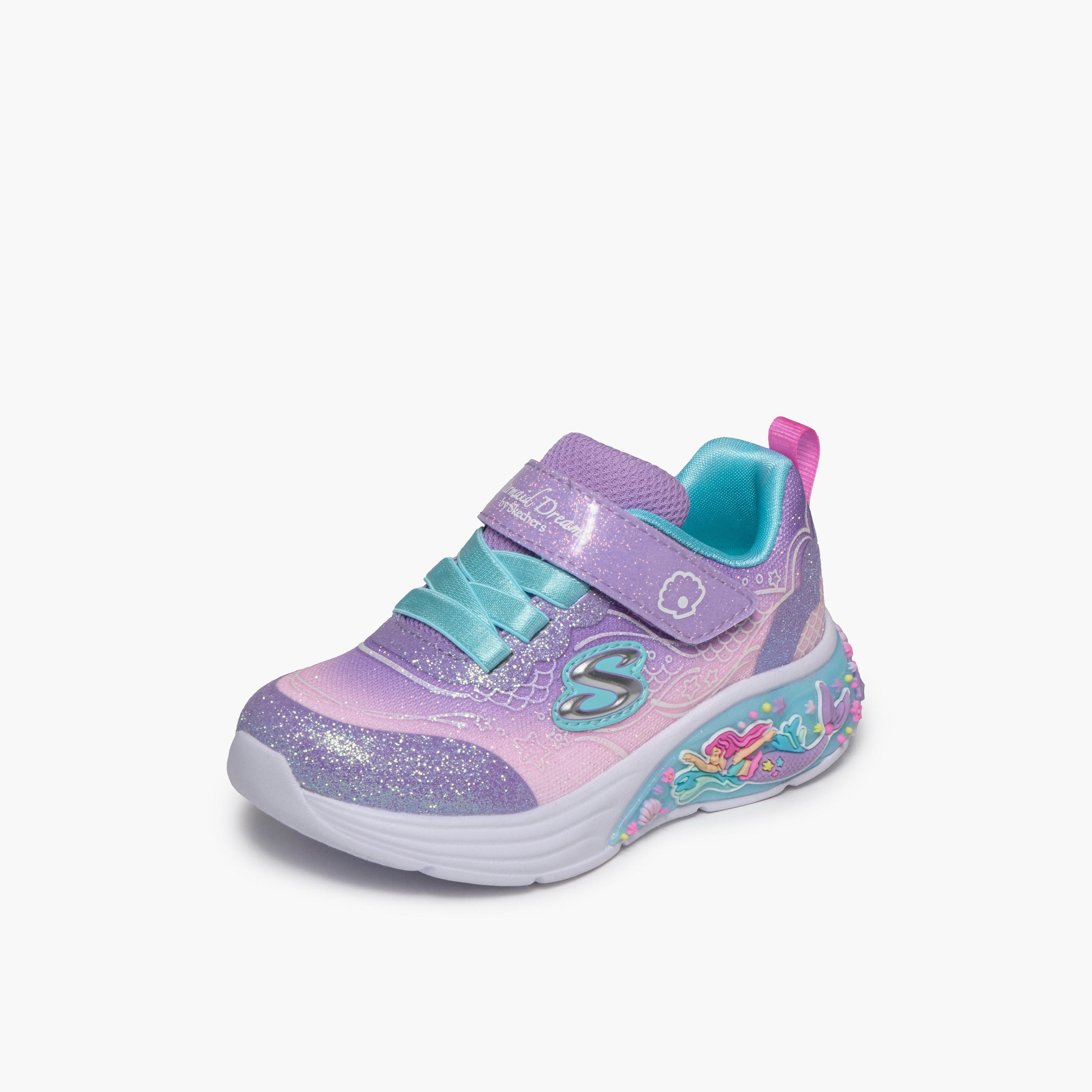 Skechers Girls MY DREAMERS Hook & Loop Sneakers-baby-girls-shoes-closedshoes-image-5