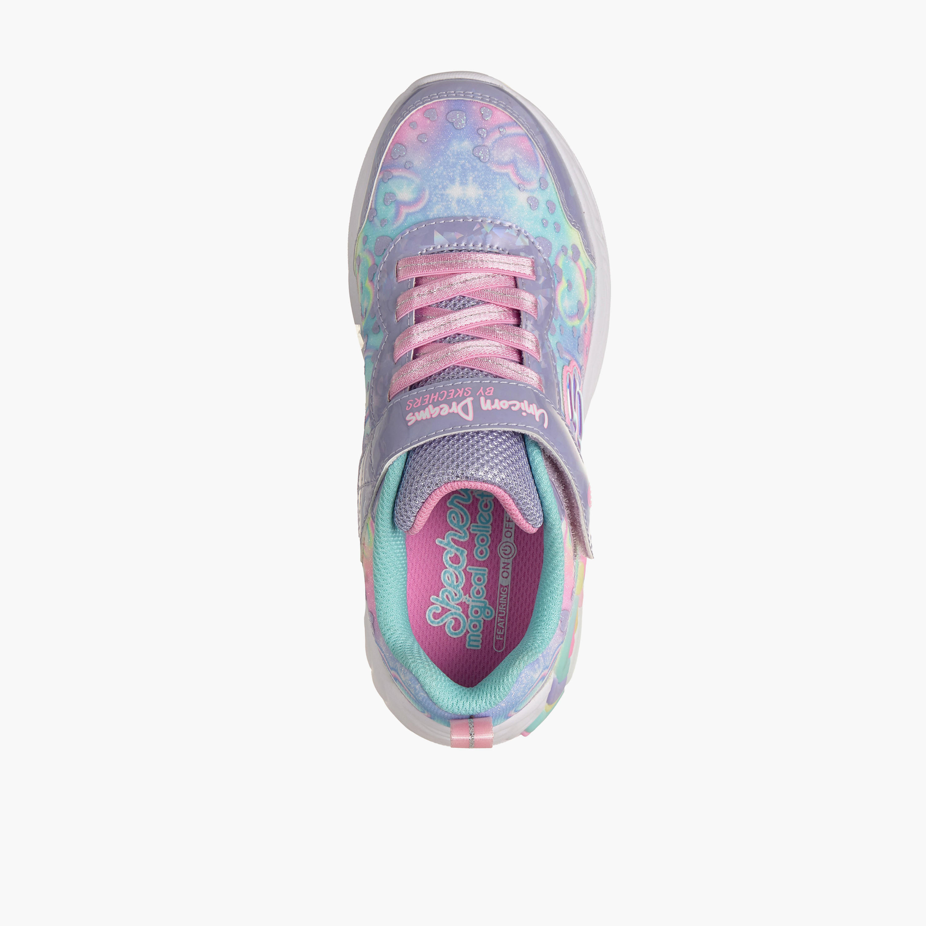 Skechers Girls UNICORN DREAMS Hook & Loop Sneakers-girls-shoes-sports-image-3