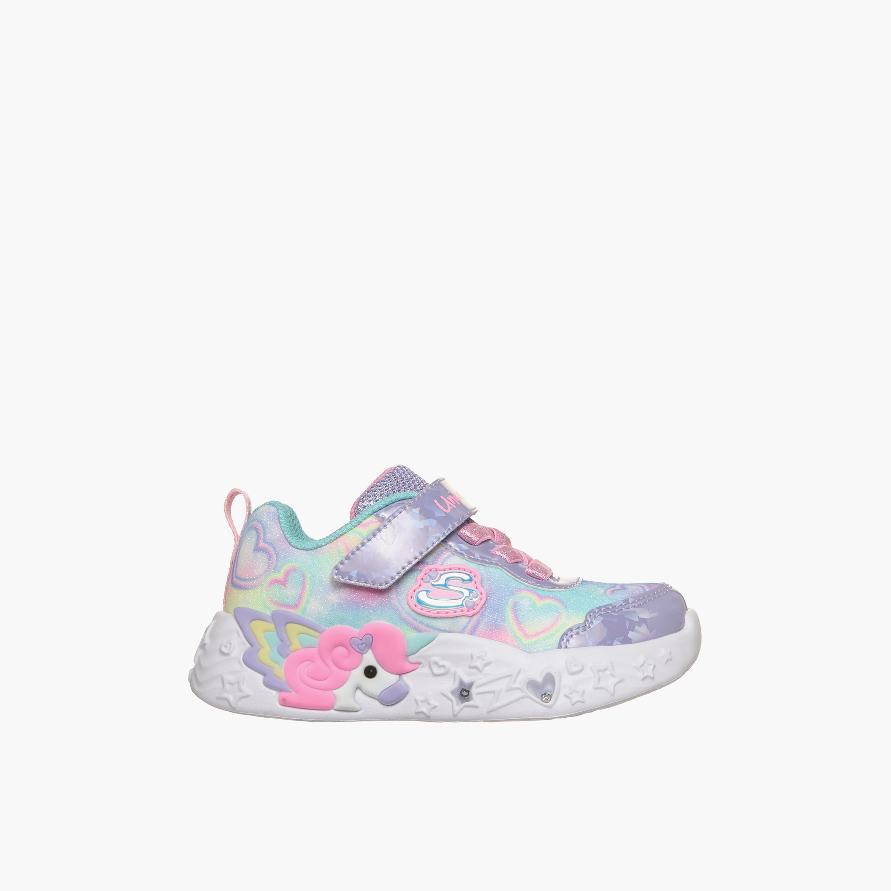 Skechers Girls UNICORN CHARMER Hook & Loop Sneakers-baby-girls-shoes-closedshoes-image-4