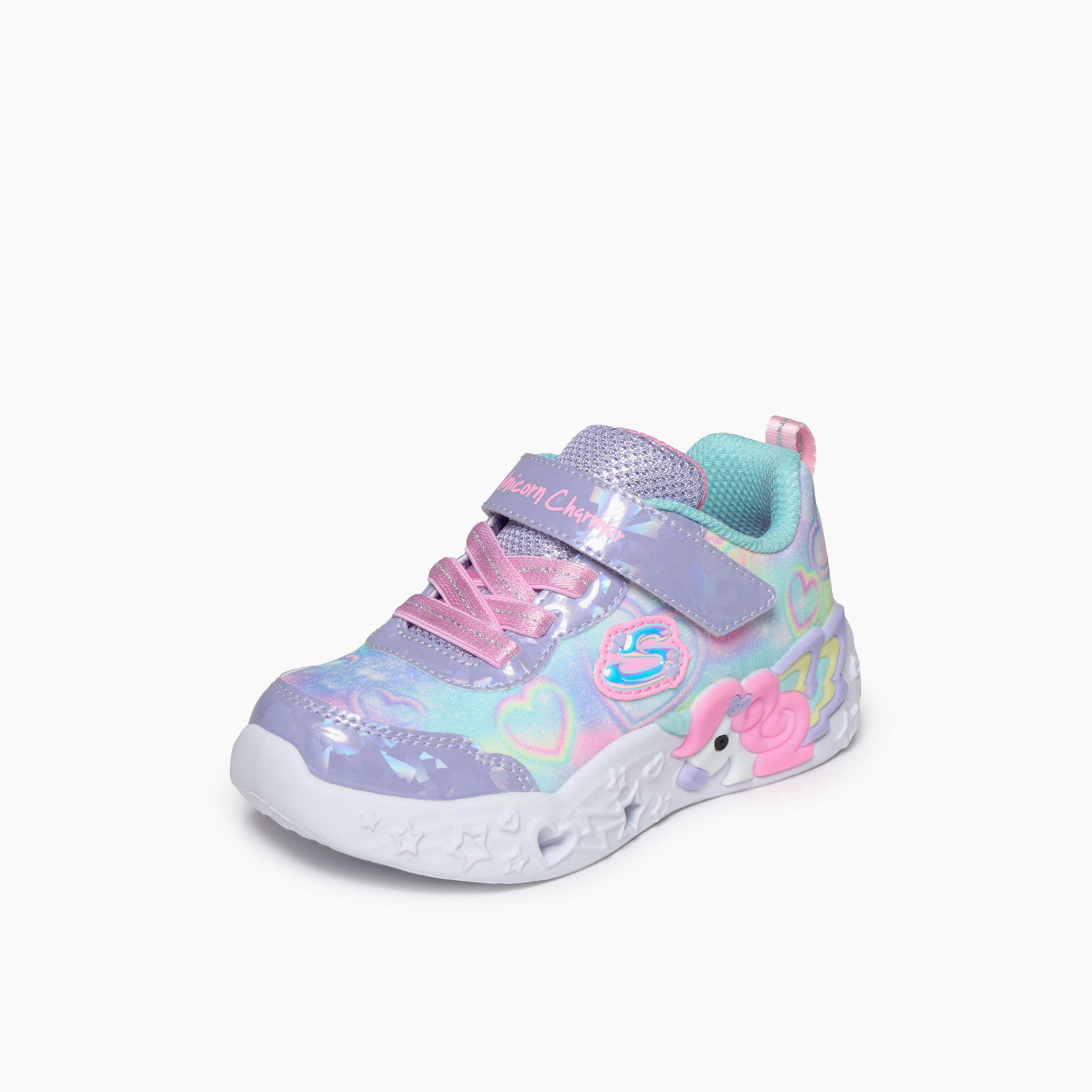 Skechers Girls UNICORN CHARMER Hook & Loop Sneakers-baby-girls-shoes-closedshoes-image-5