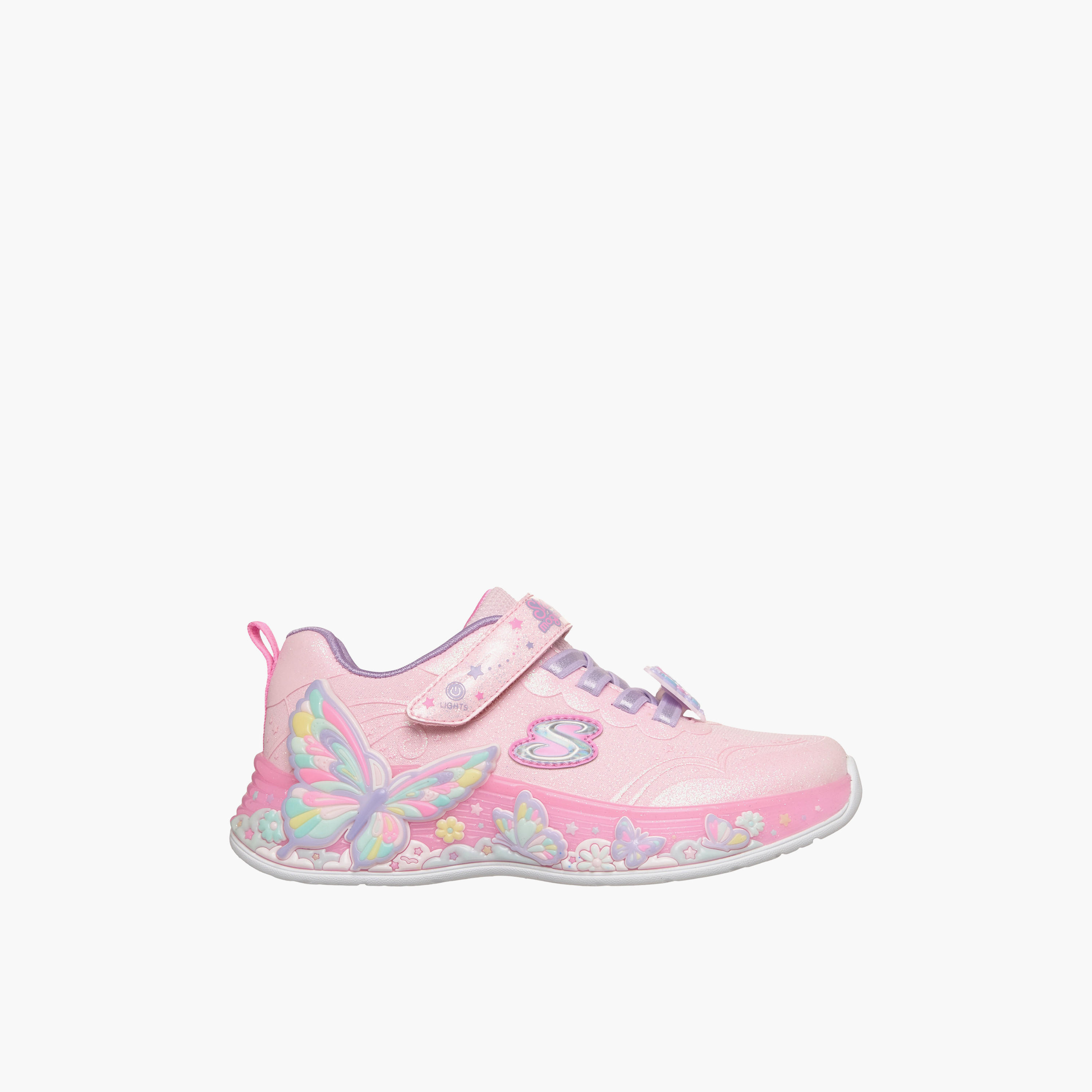 Skechers Girls BUTTERFLY BLISS Hook & Loop Sneakers-girls-shoes-sports-image-4