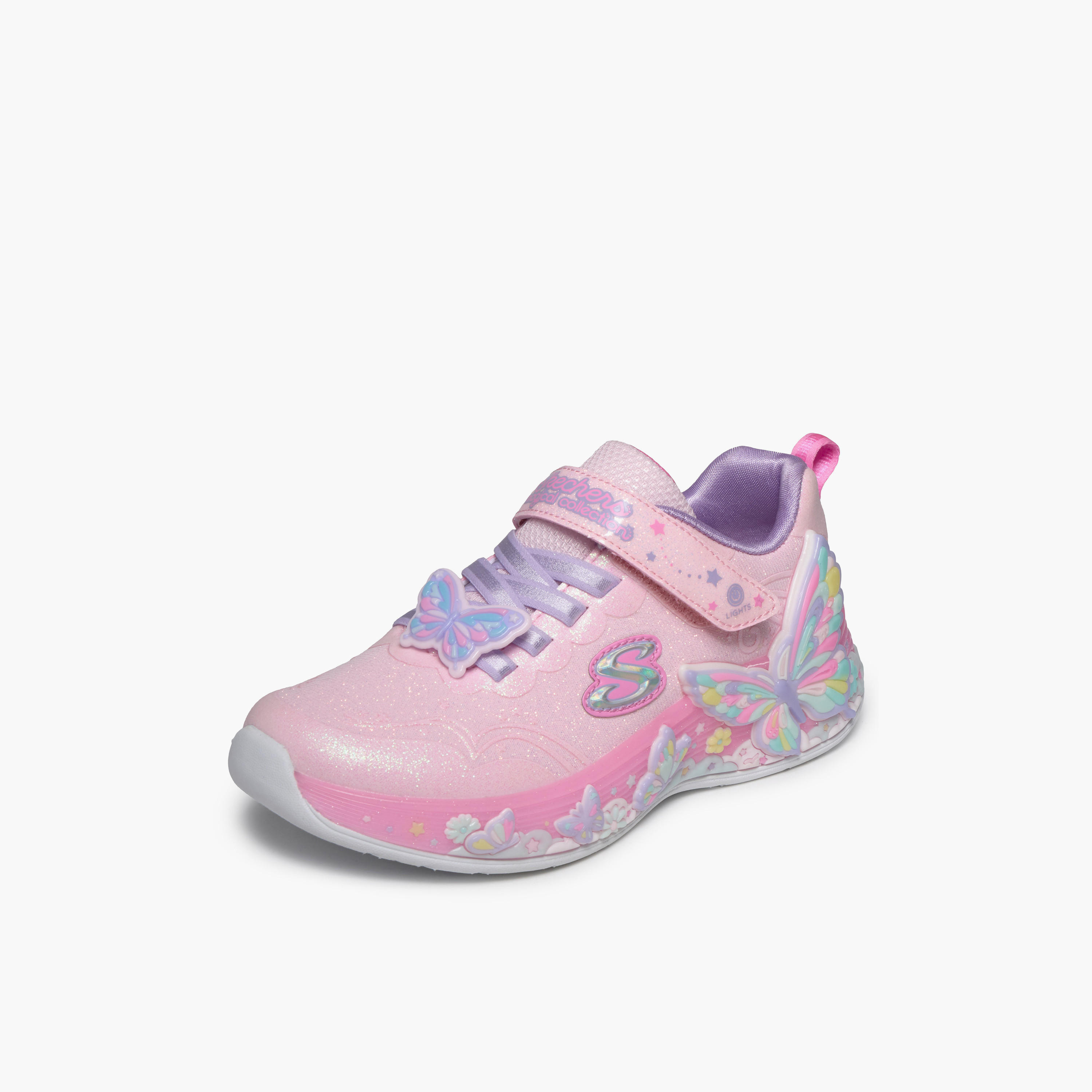 Skechers Girls BUTTERFLY BLISS Hook & Loop Sneakers-girls-shoes-sports-image-5