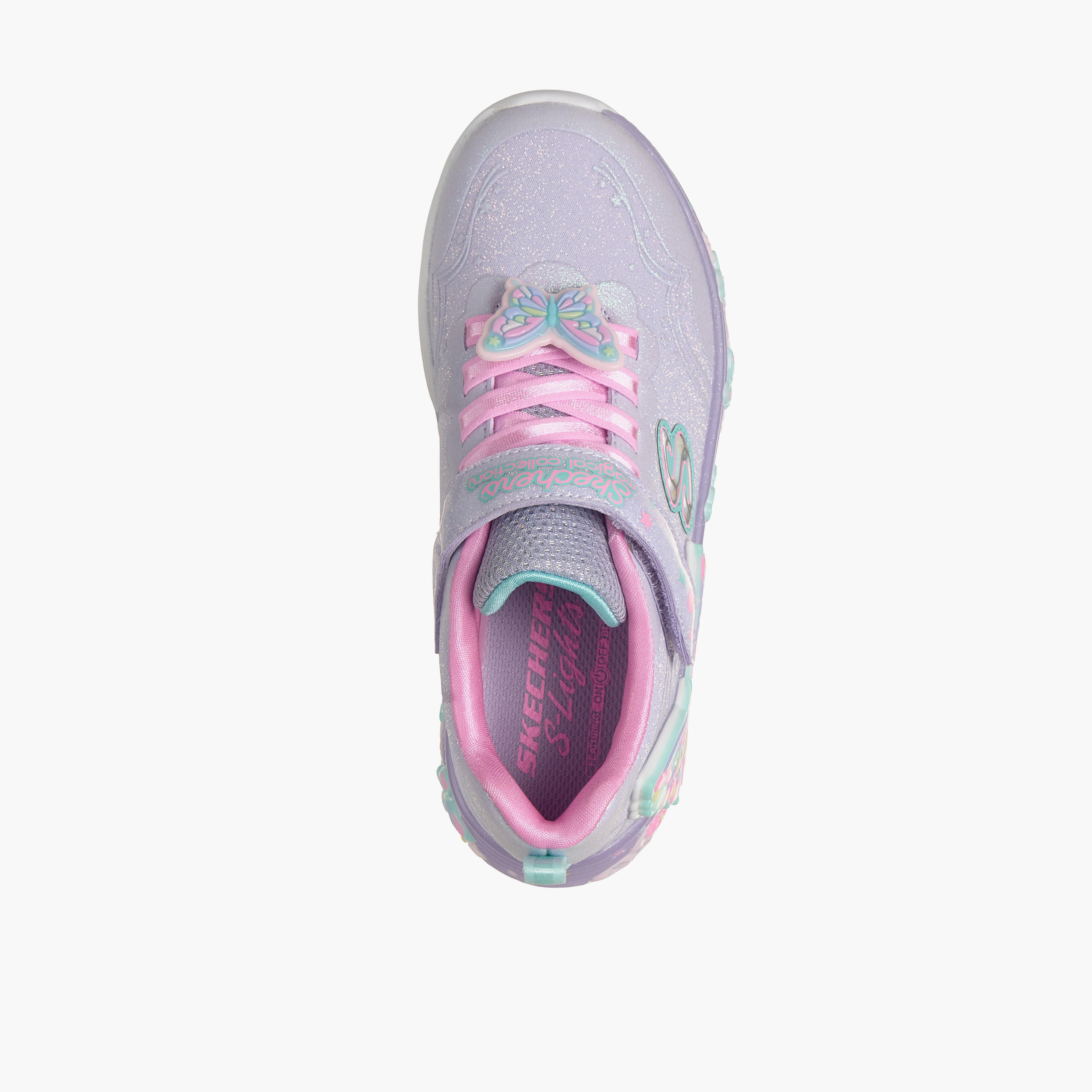 Skechers Girls BUTTERFLY BLISS Hook & Loop Sneakers-girls-shoes-sports-image-3