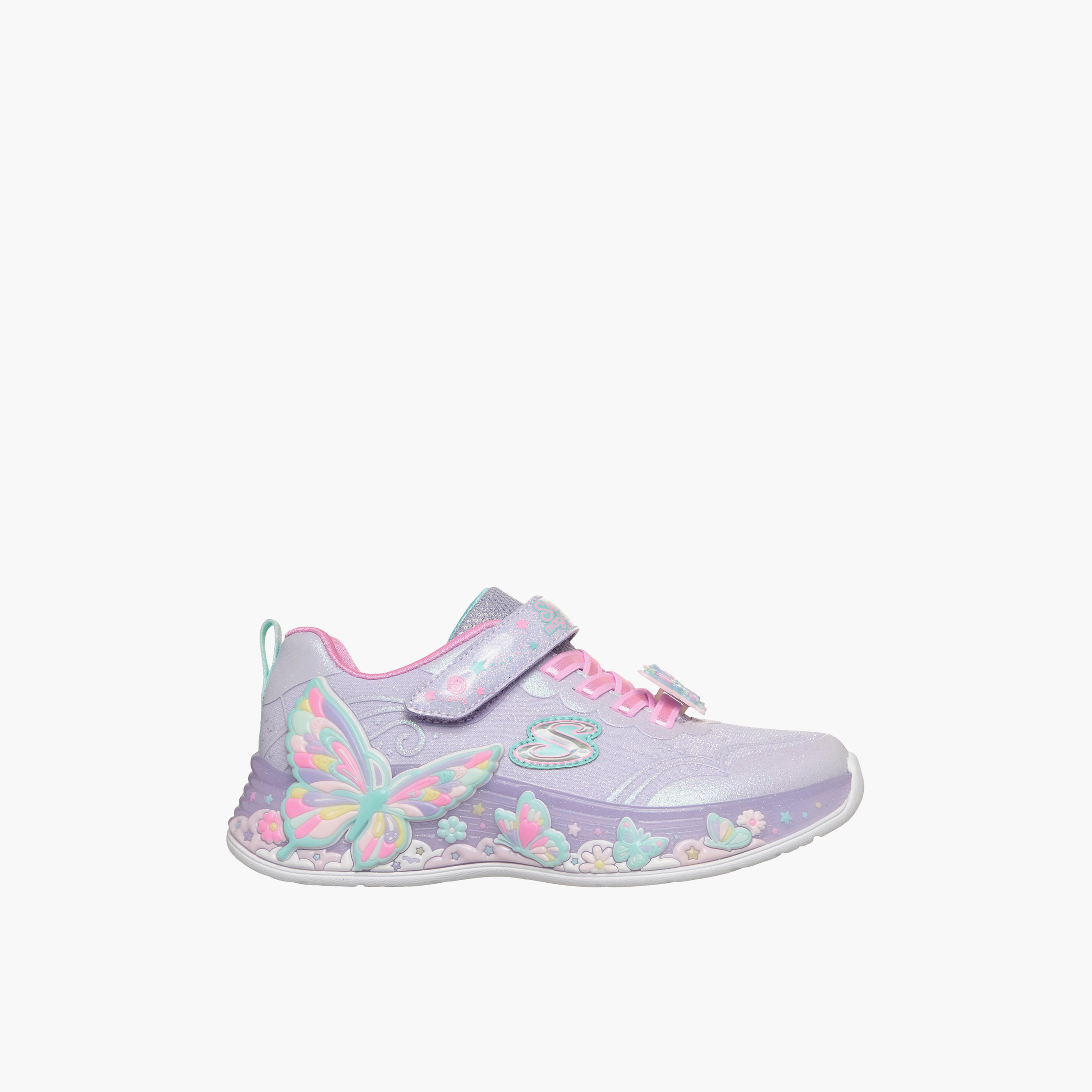 Skechers Girls BUTTERFLY BLISS Hook & Loop Sneakers-girls-shoes-sports-image-4