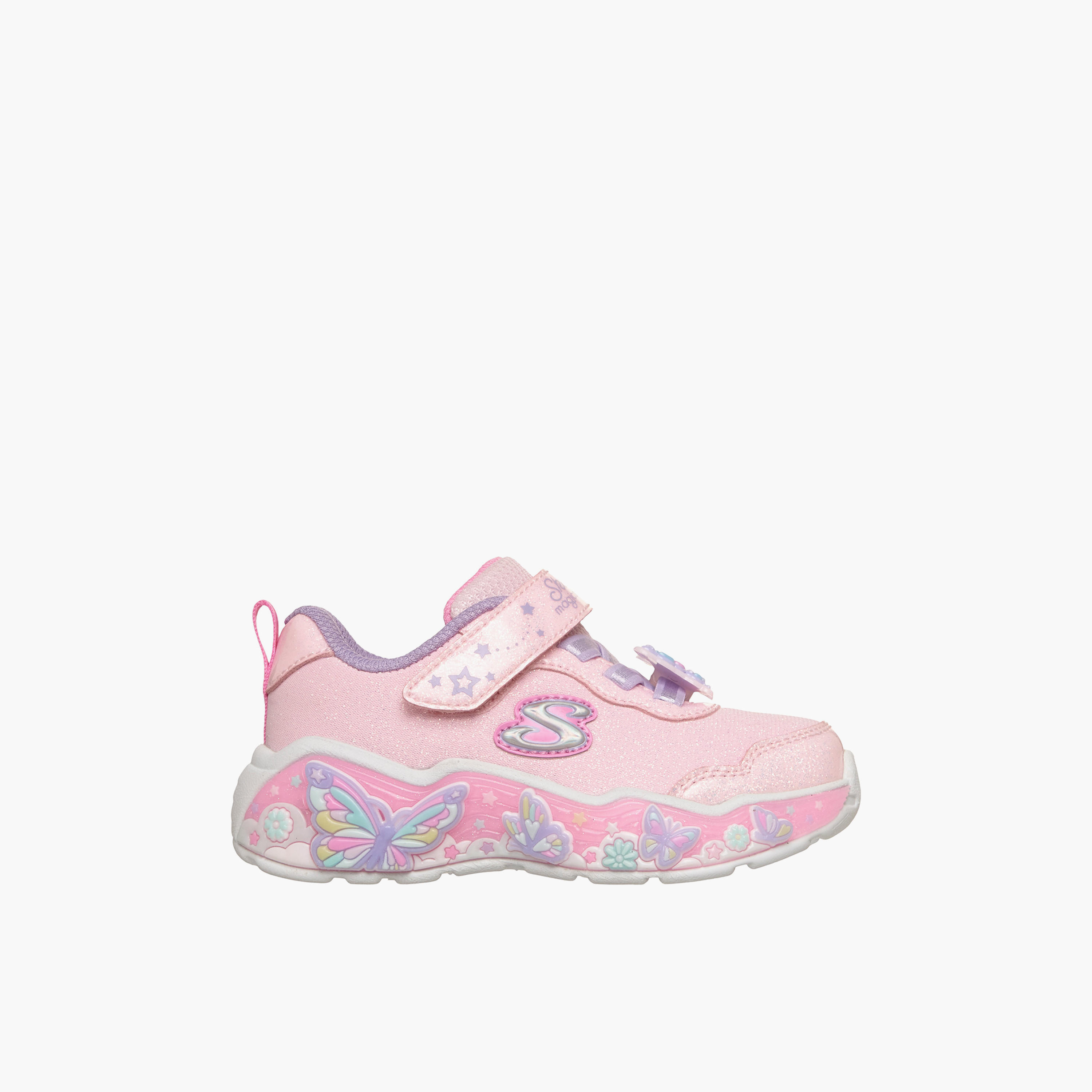 Skechers Girls LIL BUTTERFLY BLISS Hook & Loop Sneakers-baby-girls-shoes-closedshoes-image-4
