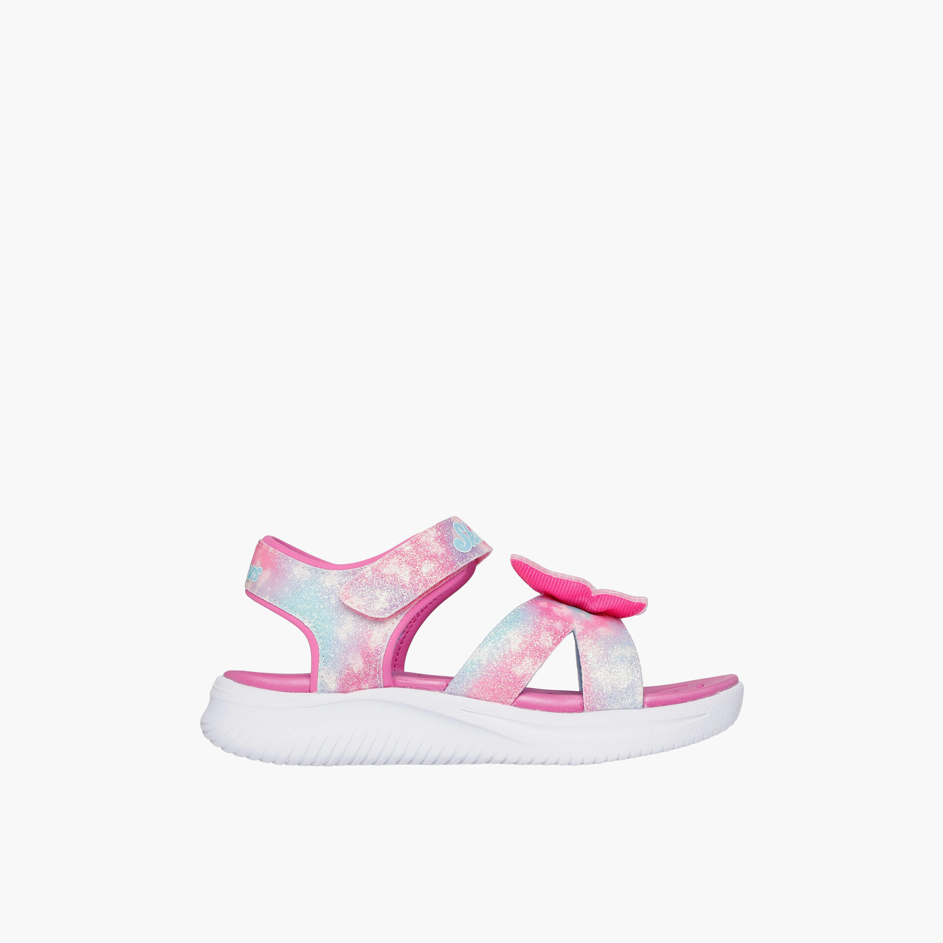 Skechers Girls JUMPSTERS Hook & Loop Light-Up Sandals - 303109L-PKMT-CP-sports-girls-shoes-image-4