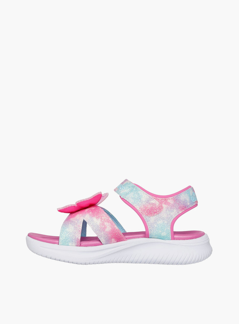 Skechers Girls JUMPSTERS Hook & Loop Light-Up Sandals - 303109L-PKMT-CP-sports-girls-shoes-image-5