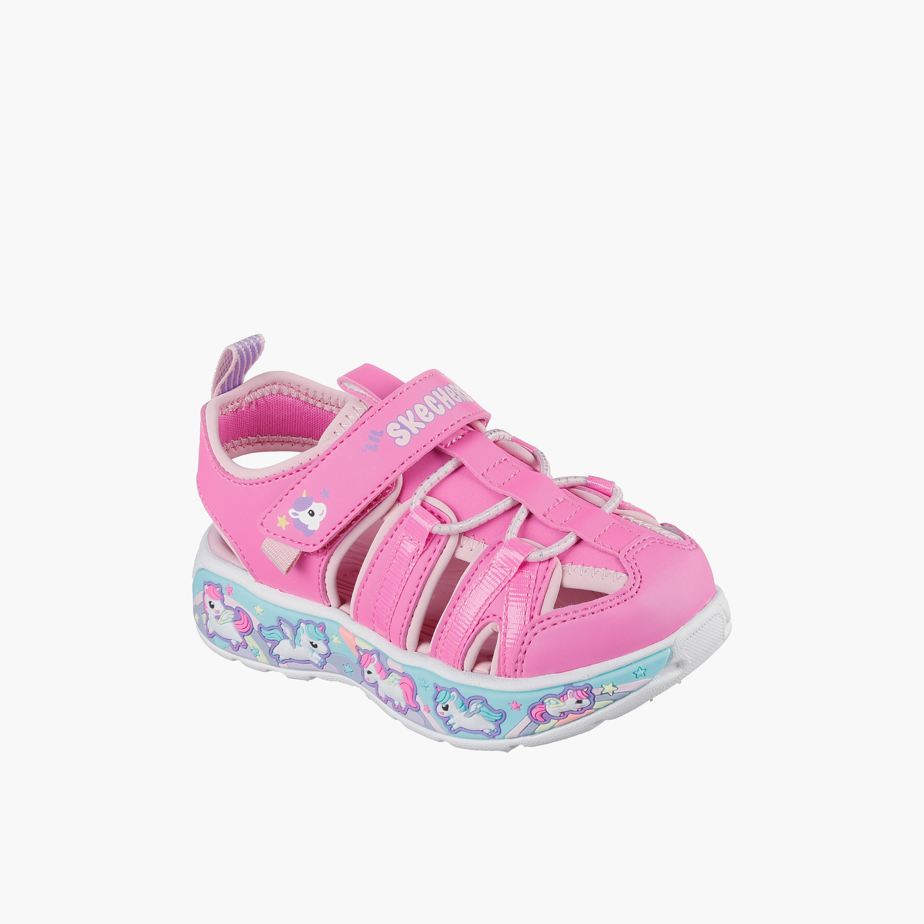Skechers PLAY SCENE SPLASH Hook and Loop Sandals - 303162N-PKLP-CP-baby-girls-shoes-sandals-image-1