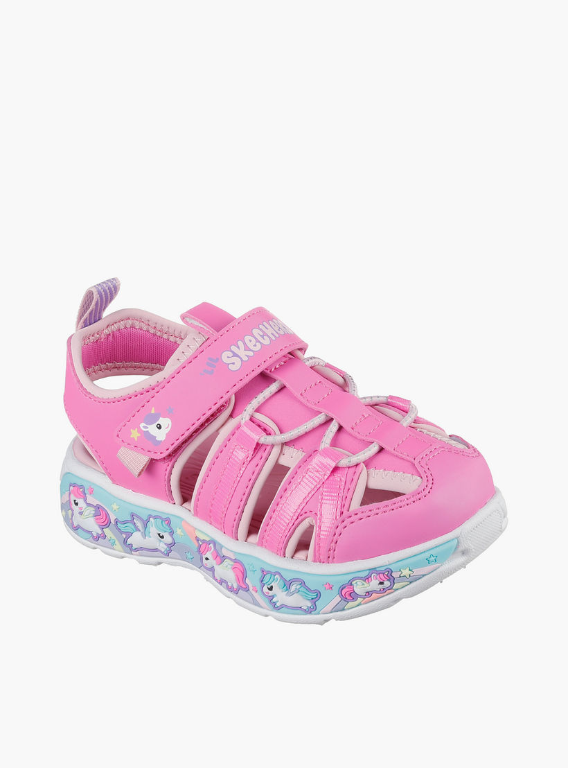 Skechers PLAY SCENE SPLASH Hook and Loop Sandals - 303162N-PKLP-CP-baby-girls-shoes-sandals-image-1