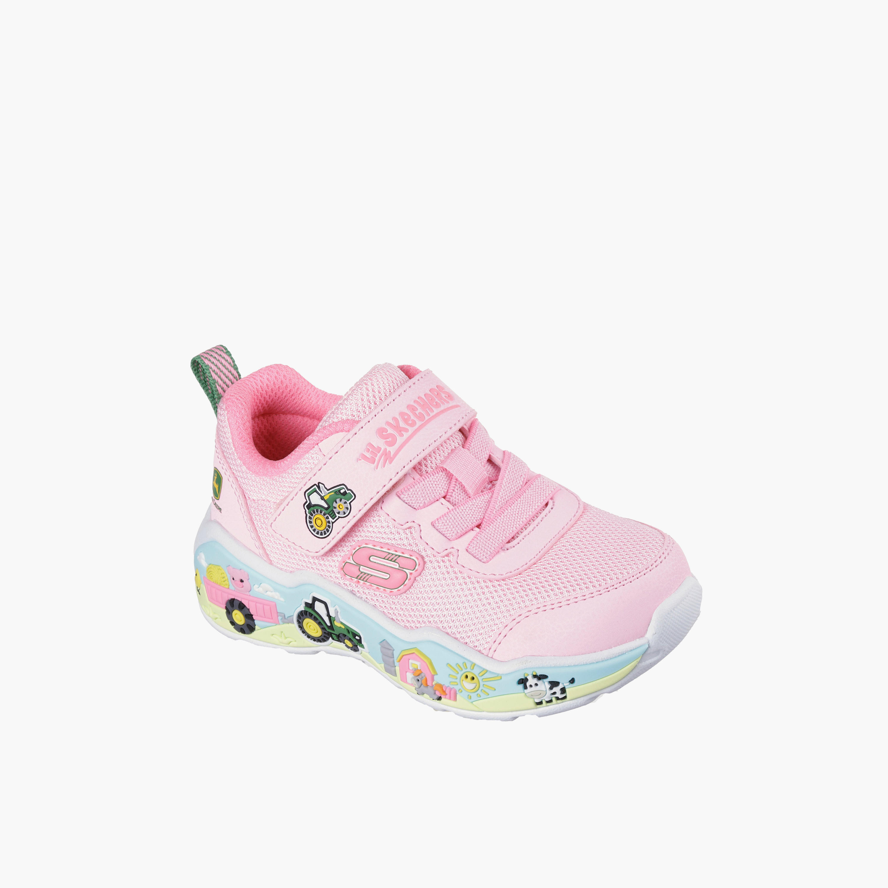 Skechers Girl's Play Scene Hook & Loop Sneakers-baby-girls-shoes-closedshoes-image-1