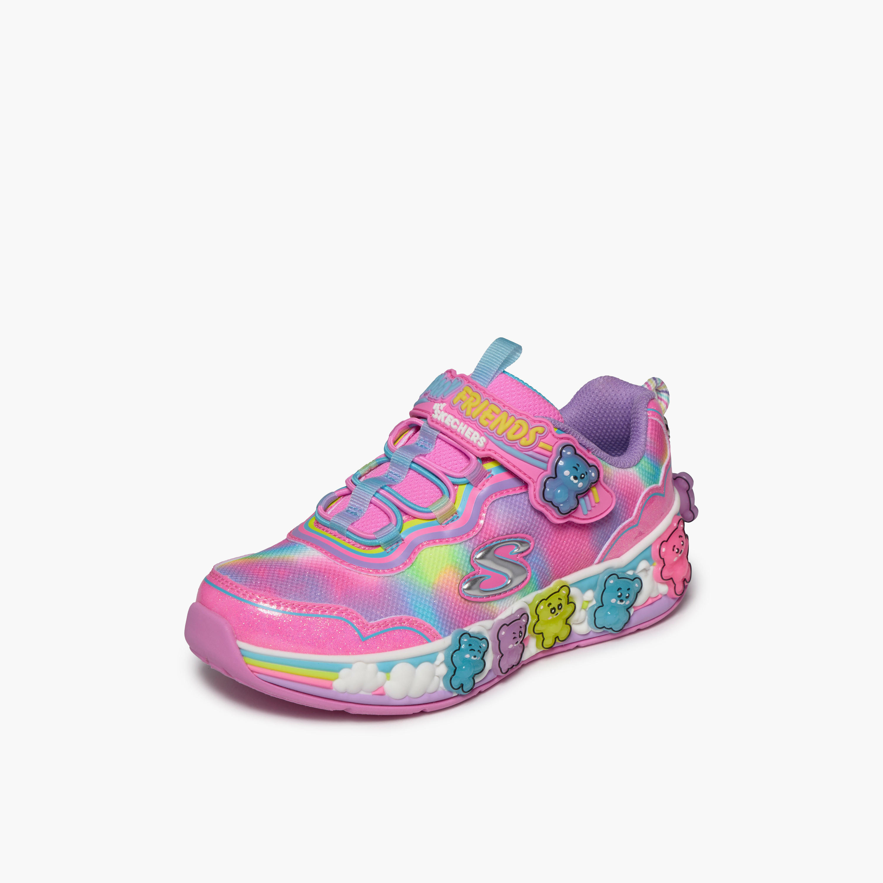 Skechers Girls GUMMY FRIENDS Hook & Loop Sneakers-girls-shoes-sports-image-3