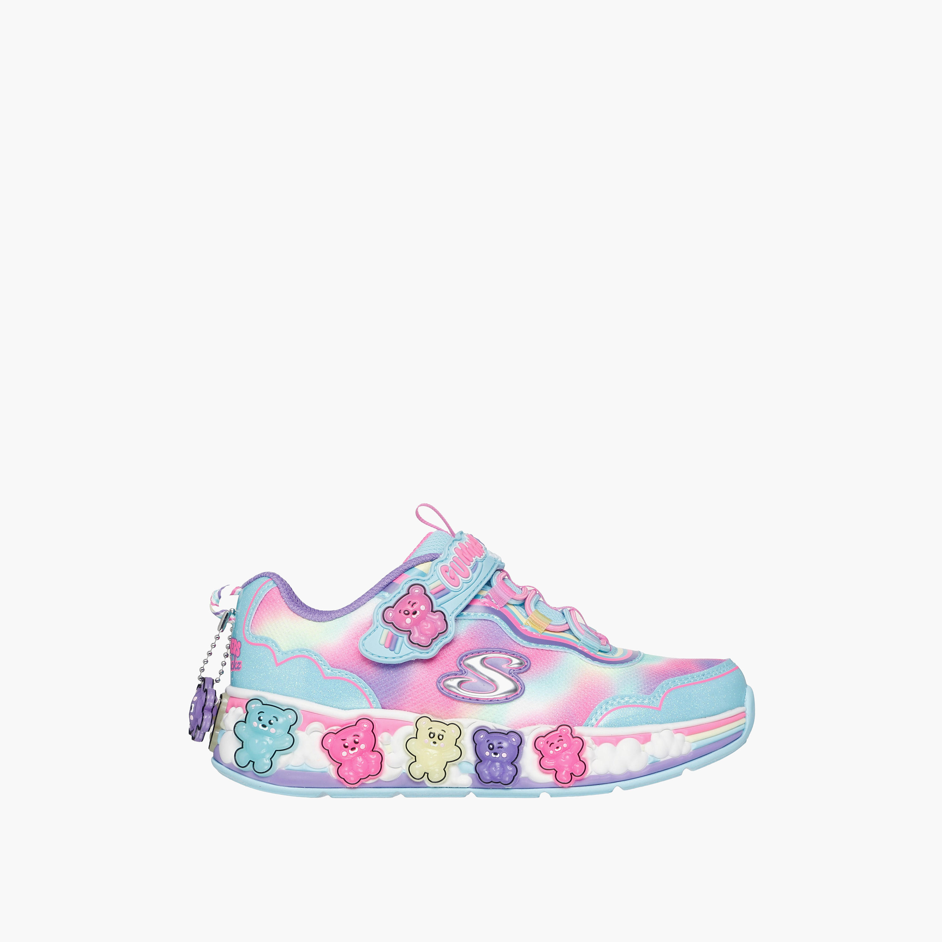 Skechers Girls Gummy Friends Light-Up Hook & Loop Walking Shoes-girls-shoes-sports-image-2