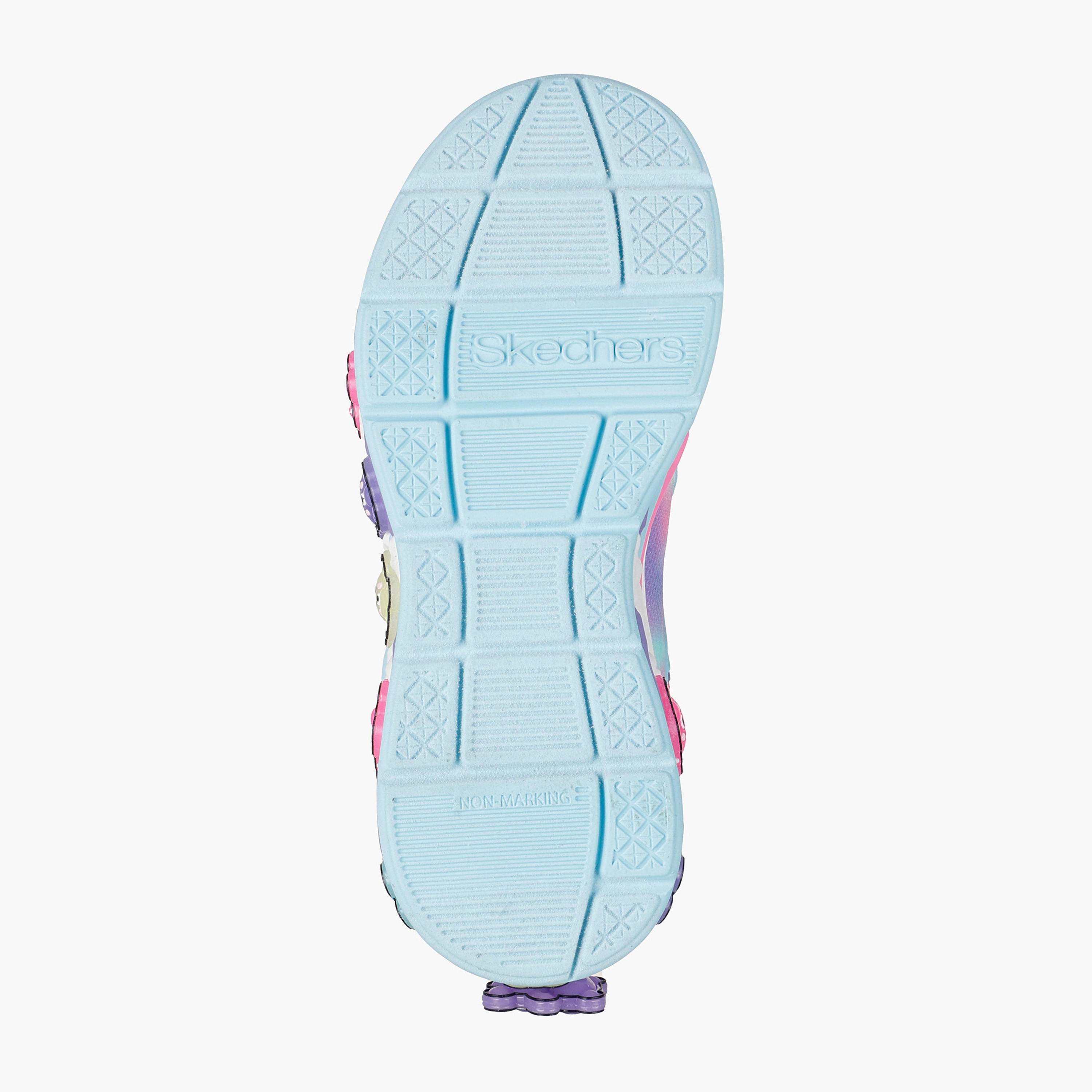 Skechers Girls Gummy Friends Light-Up Hook & Loop Walking Shoes-girls-shoes-sports-image-5
