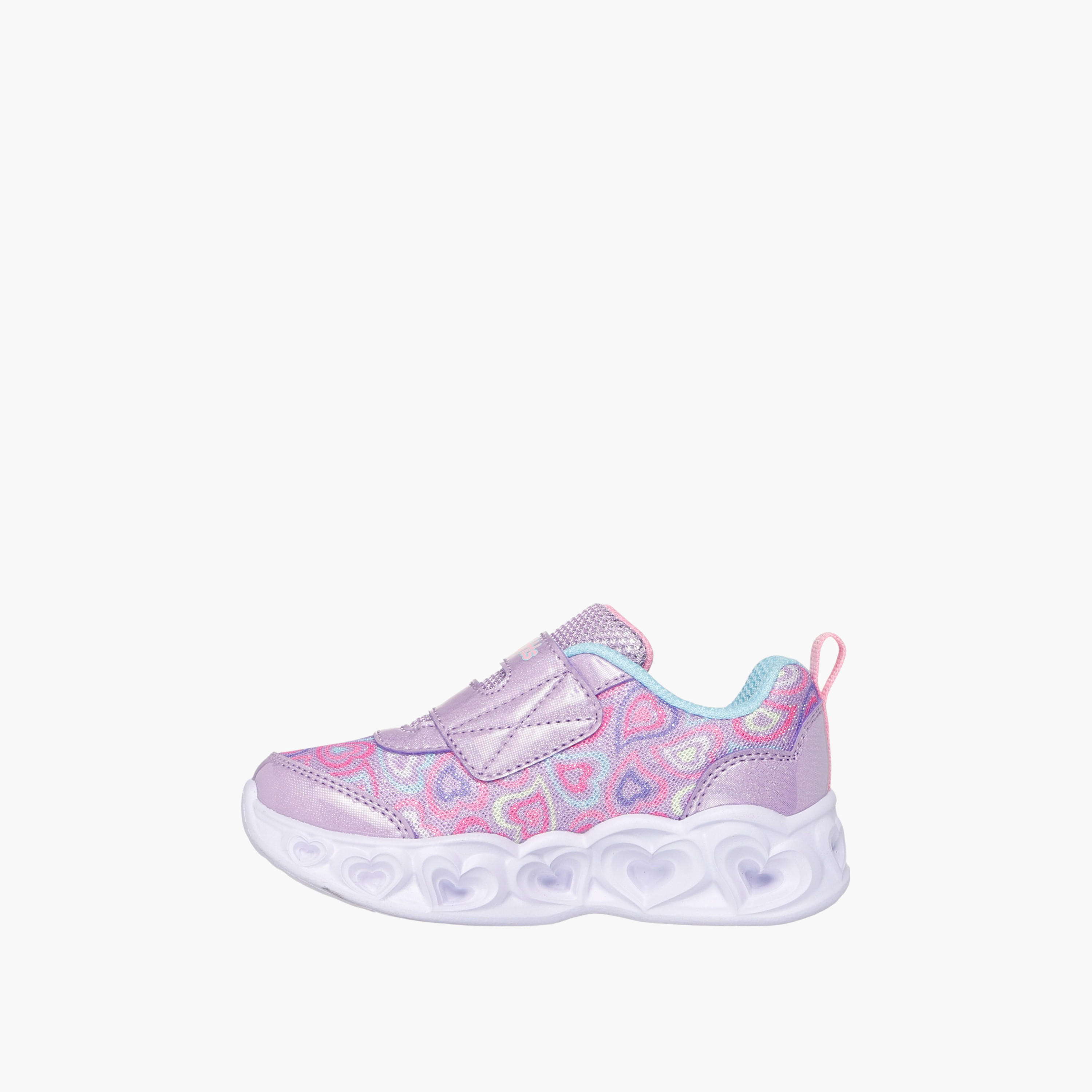 Skechers Girls Heart Lights Hook & Loop Ankle Shoes-baby-girls-shoes-closedshoes-image-5