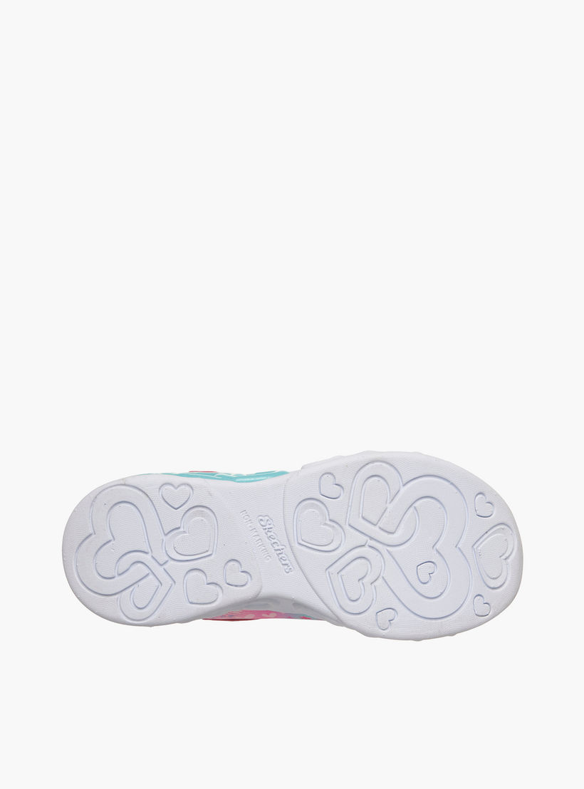 حذاء سنيكرز بشريط إغلاق لاصق إنفينيت هارت لايتس للبنات من سكيتشرز-girls-shoes-sneakers-image-5