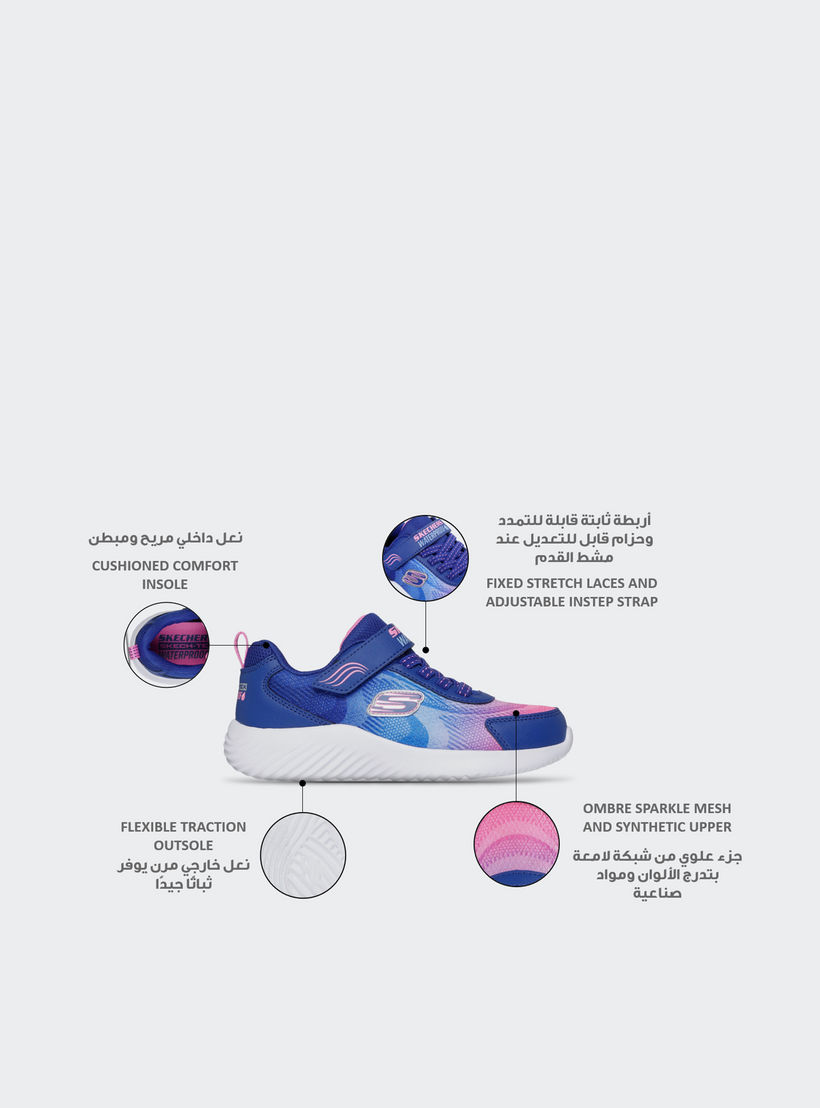 Skechers Girls Bounder Hook & Loop Sneakers-girls-shoes-sneakers-image-2