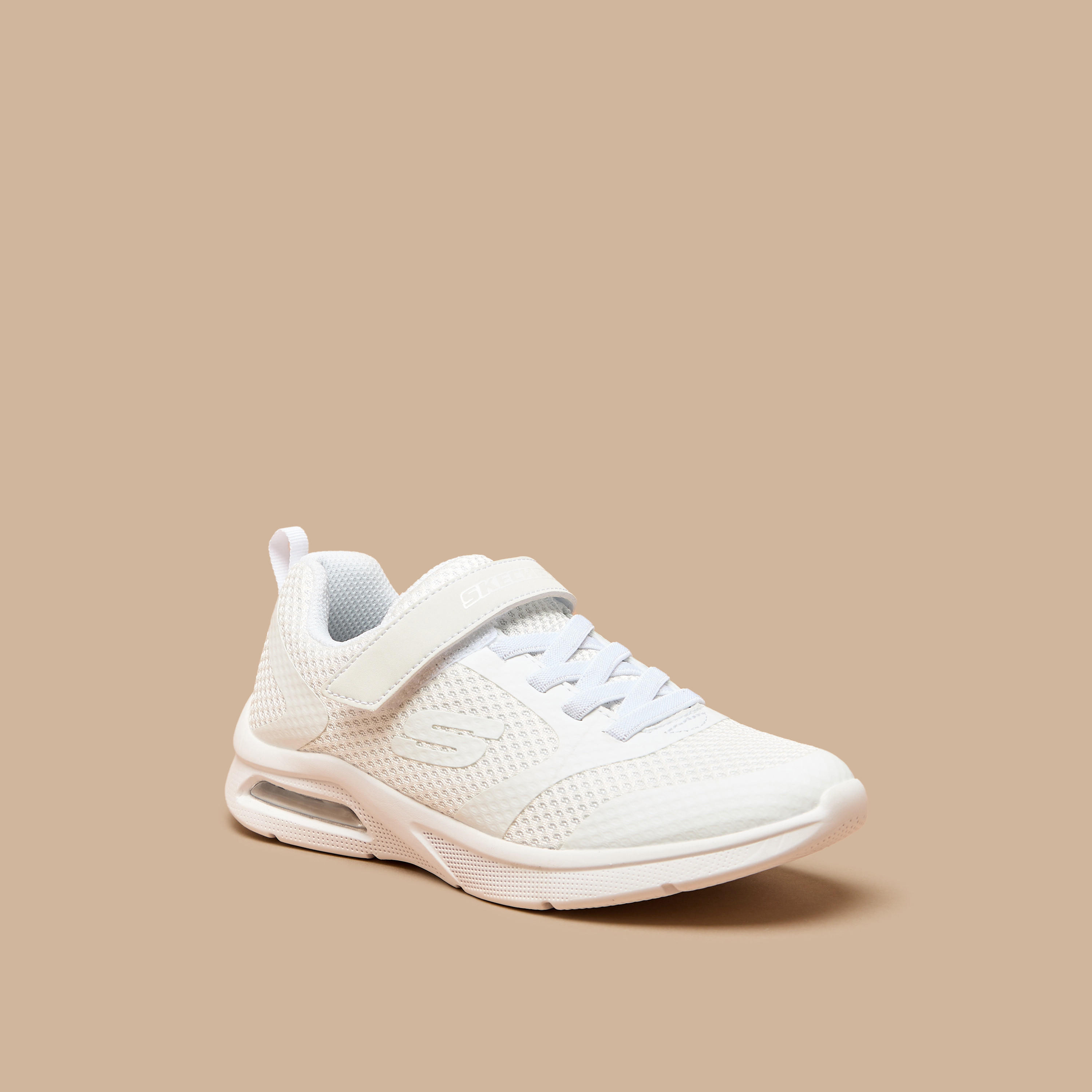 Skechers Girls Textured Microspec Max Hook & Loop Ankle Shoes-girls-shoes-sports-image-1