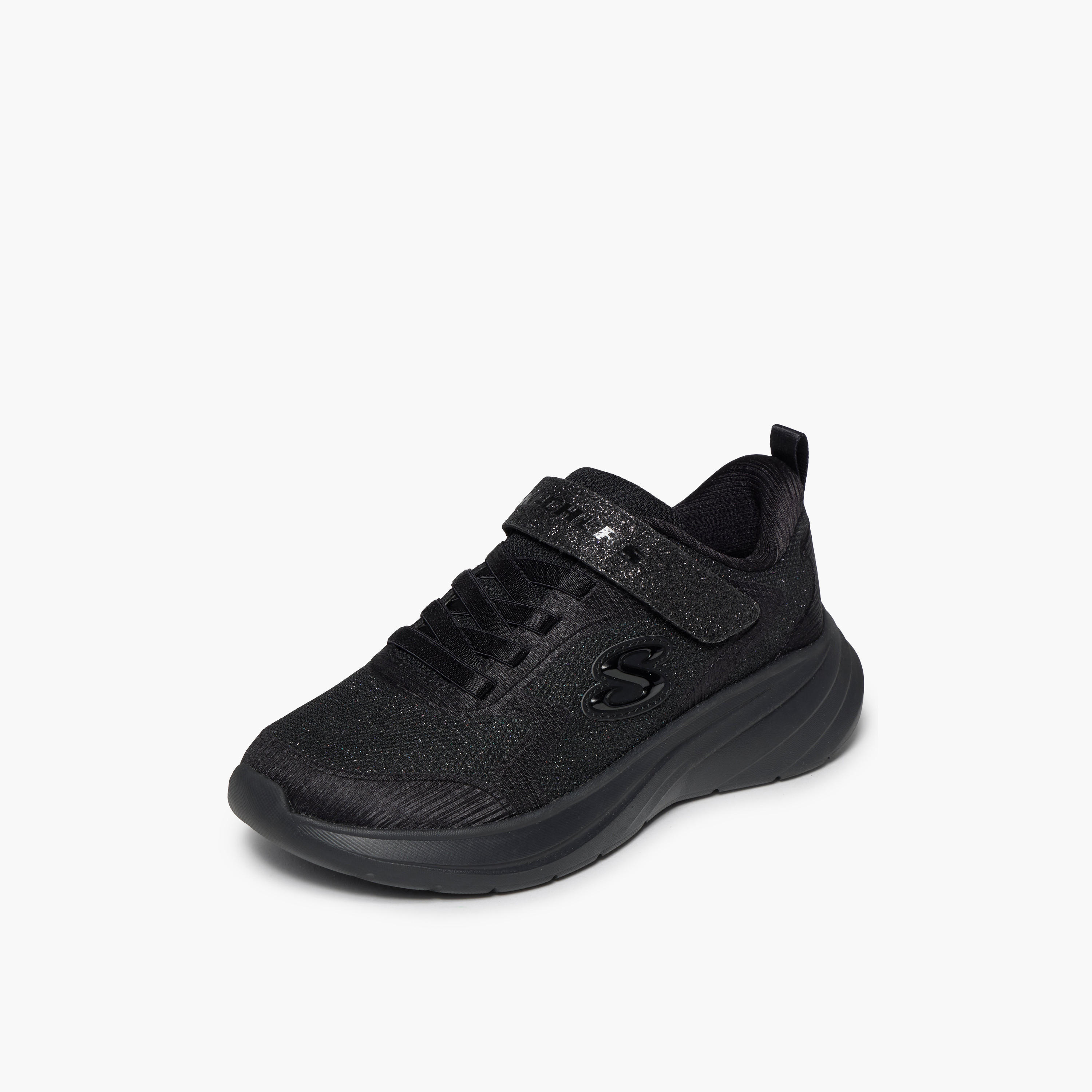 Skechers Girls WAVE 92 Hook & Loop Sneakers-girls-shoes-sports-image-4