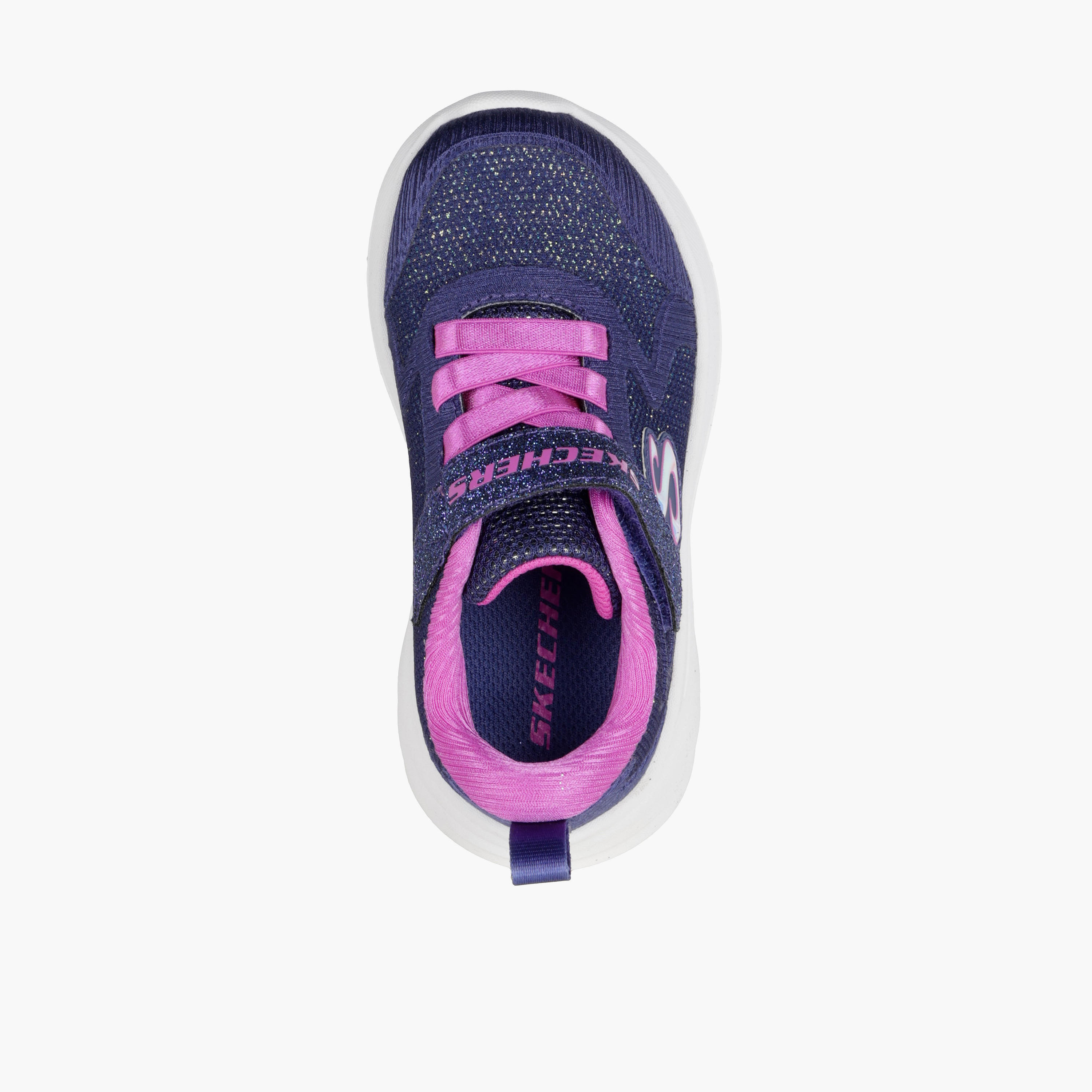 Skechers Girls WAVE 92 Hook & Loop Sneakers-baby-girls-shoes-closedshoes-image-2
