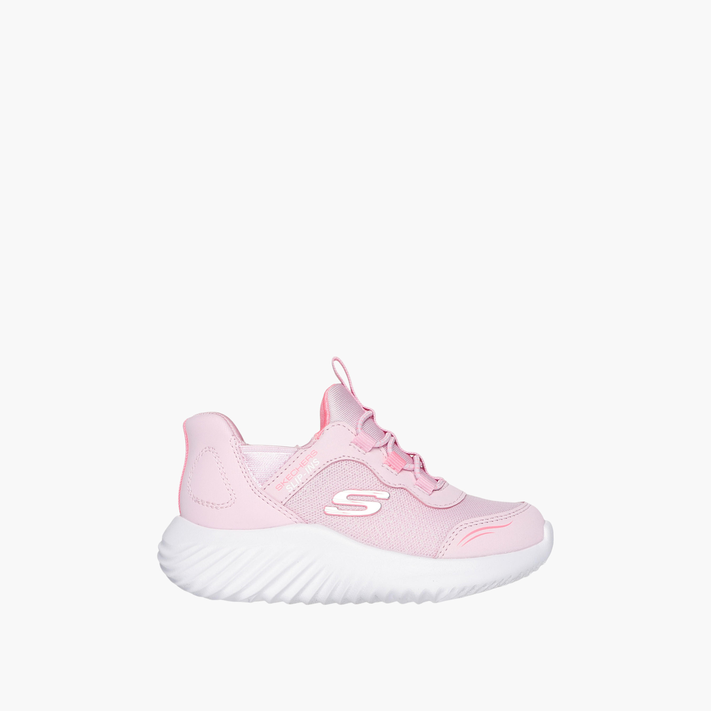 حذاء رياضي سهل الارتداء باوندر للبنات من سكتشرز - 303585N-LTPK-baby-girls-shoes-closedshoes-image-2