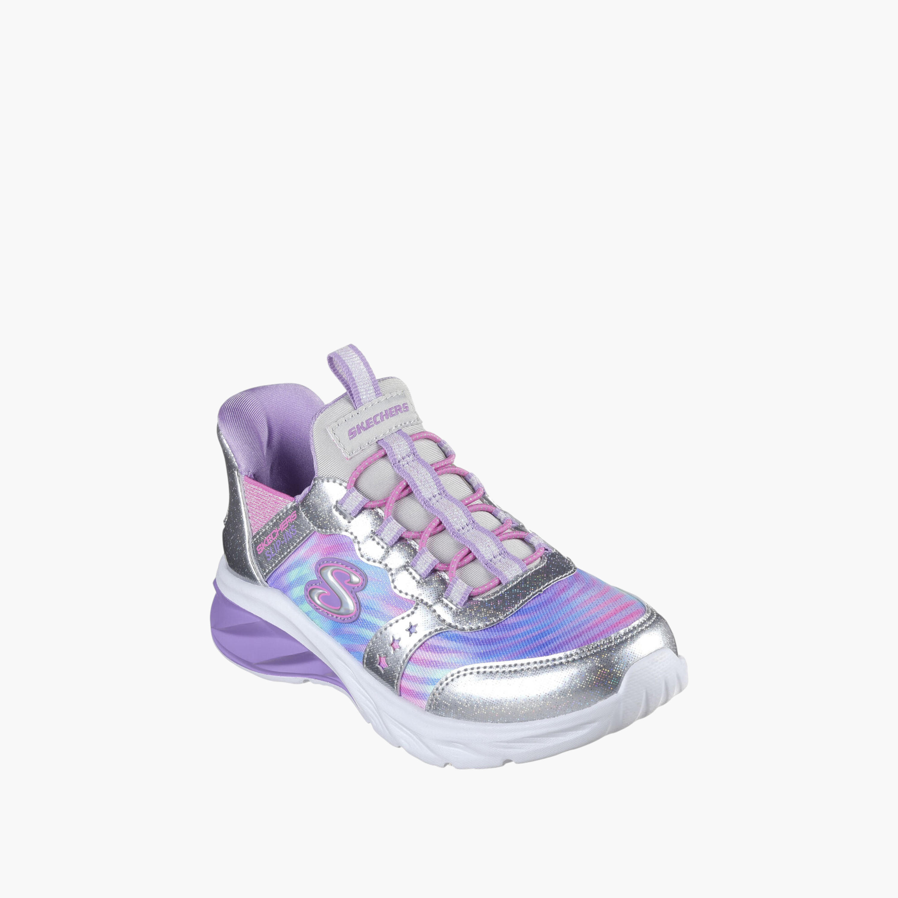 Skechers Girls Colourblock Coastline Slip-On Walking Shoes-girls-shoes-sports-image-1