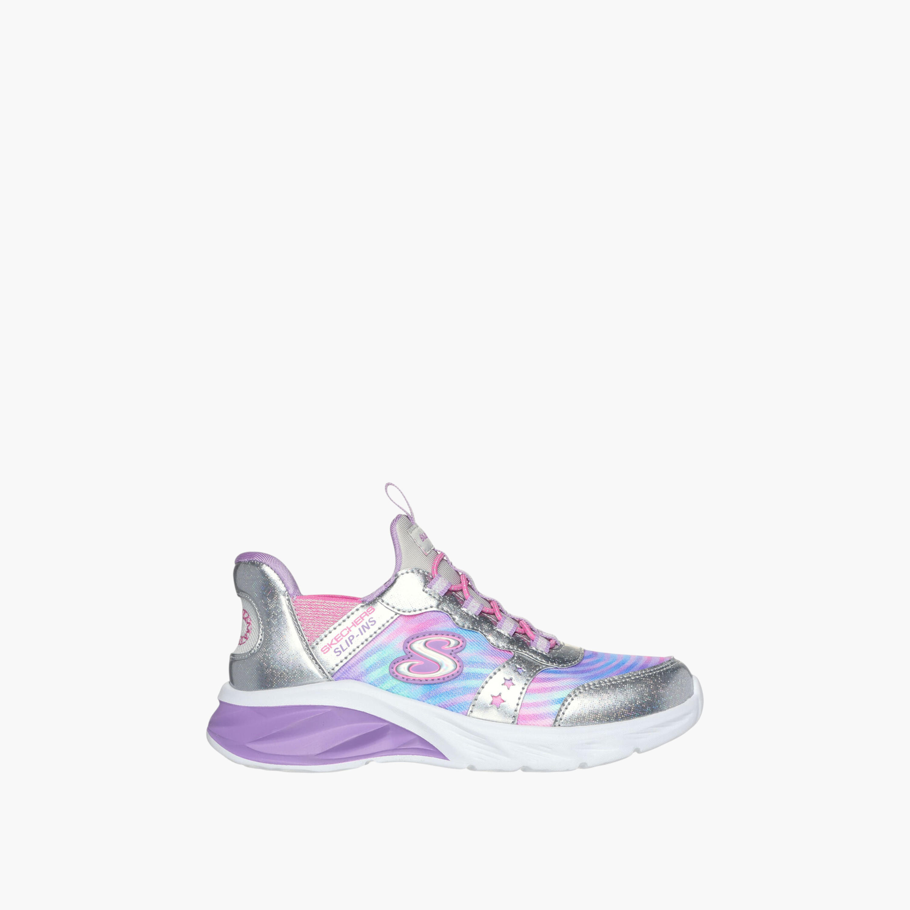 Skechers Girls Colourblock Coastline Slip-On Walking Shoes-girls-shoes-sports-image-2