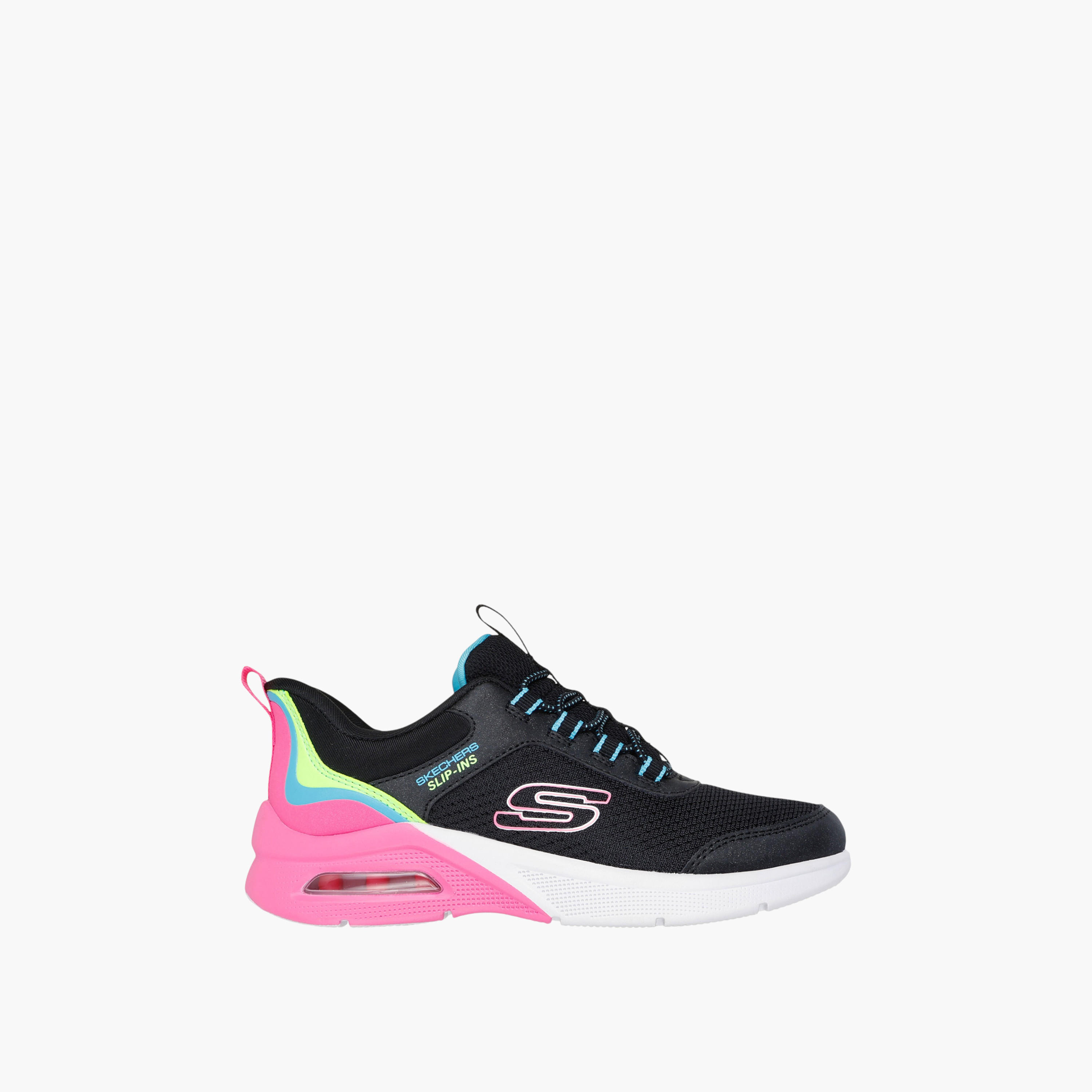 Skechers Girls' MICROSPEC MAX Slip-On Sports Shoes - 303594L-BKMT-girls-shoes-sports-image-2