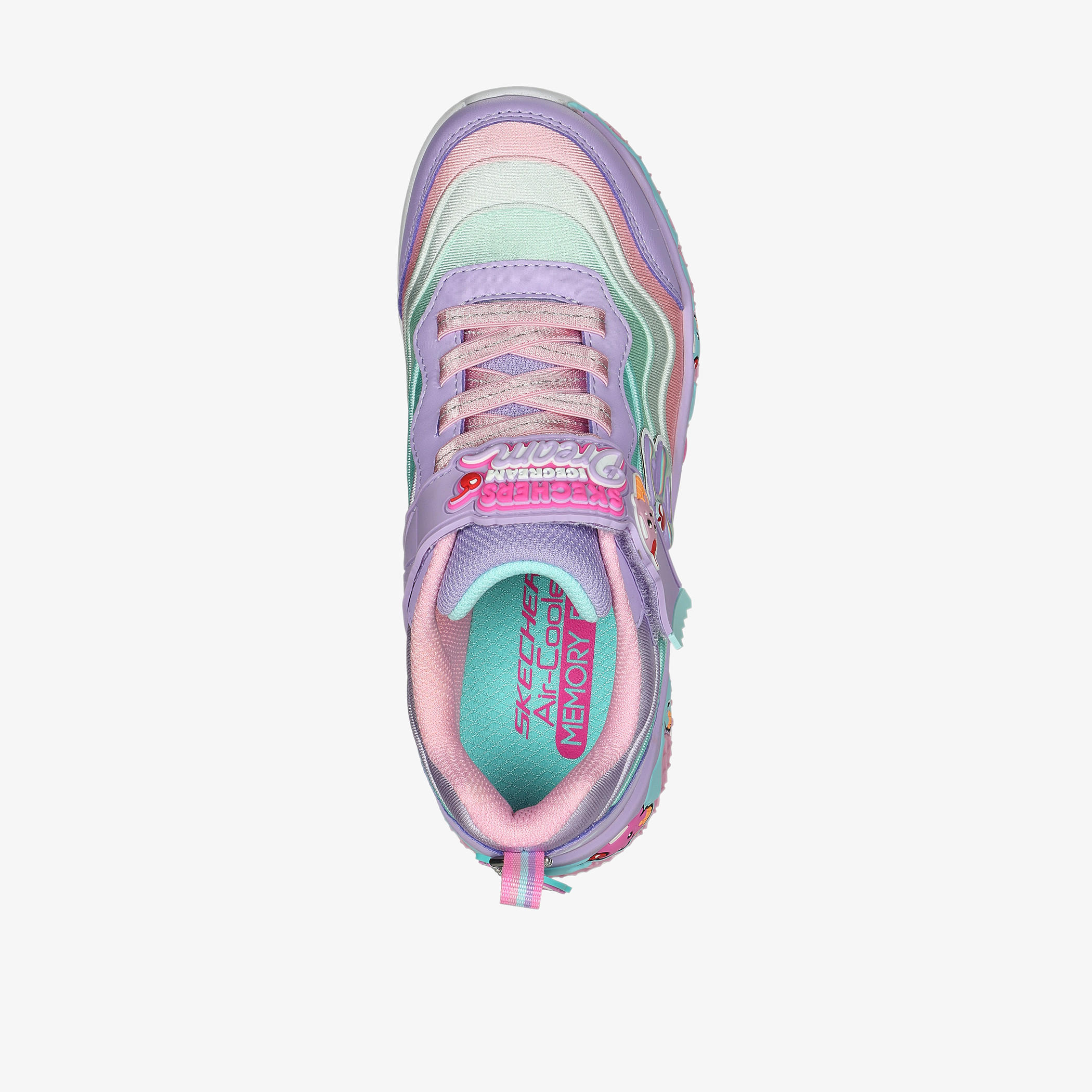 Skechers Girls Embossed Hook & Loop Walking Shoes-girls-shoes-sports-image-3