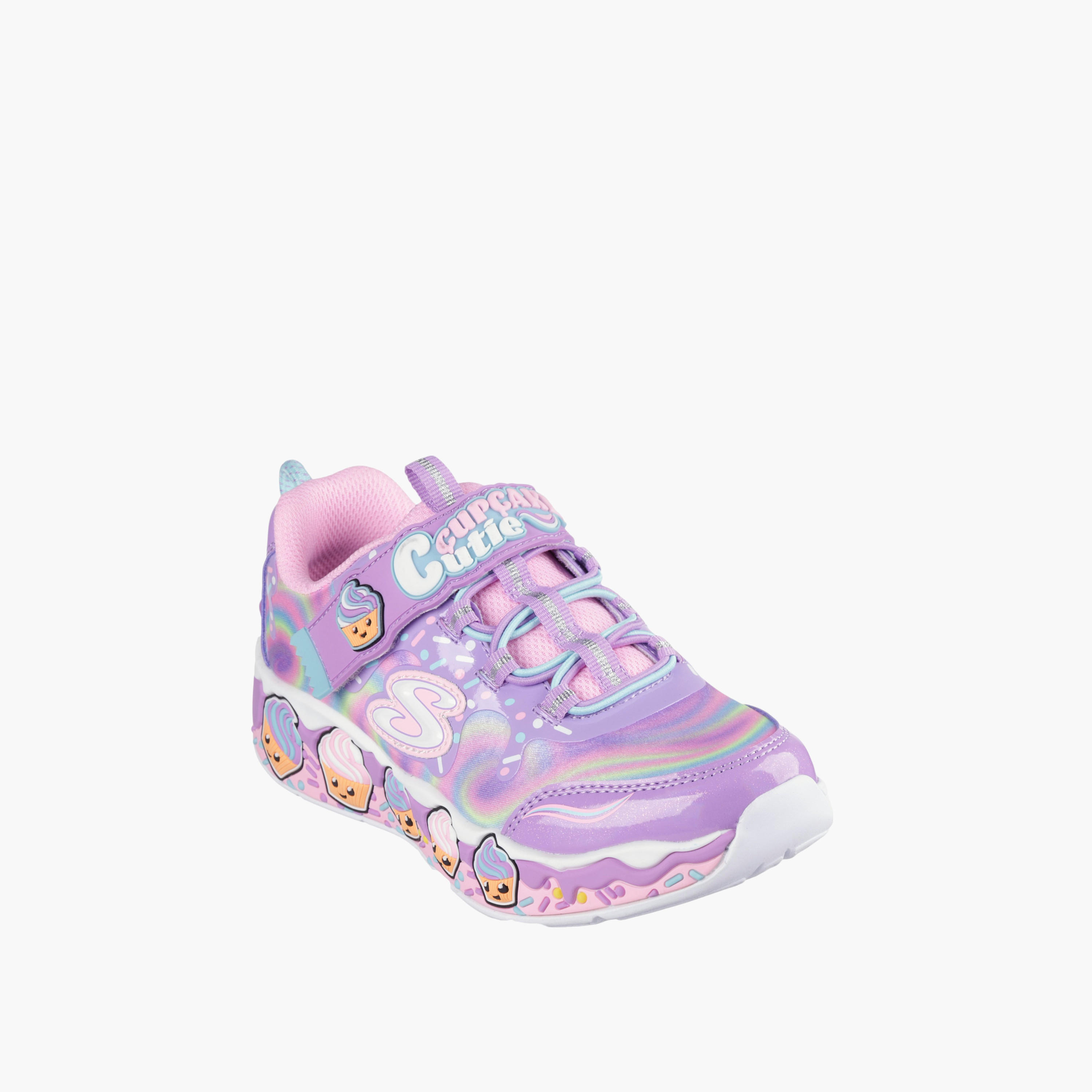 Skechers Girls' CUPCAKE CUTIE Sports Shoes with Hook and Loop Closure - 303627L-LVMT-girls-shoes-sports-image-1
