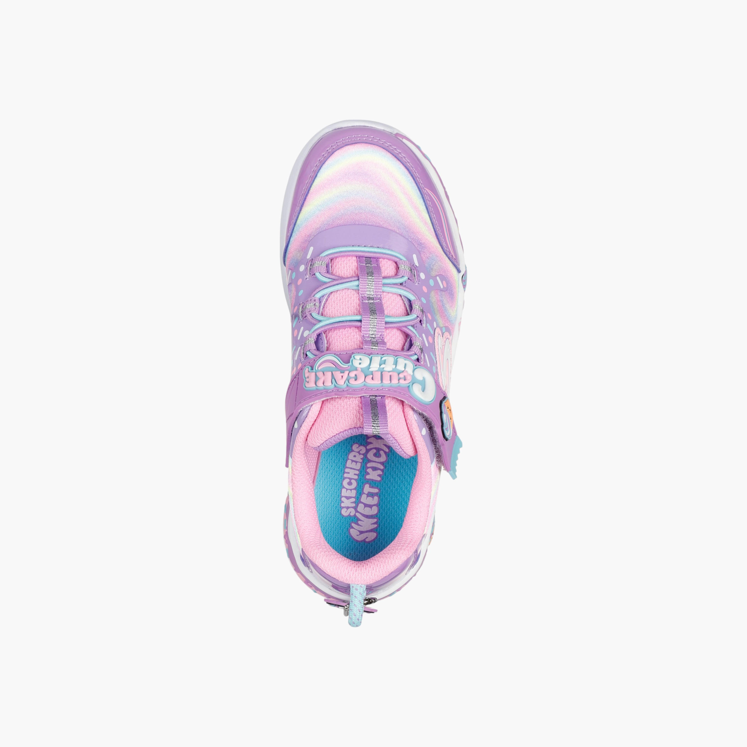 Skechers Girls' CUPCAKE CUTIE Sports Shoes with Hook and Loop Closure - 303627L-LVMT-girls-shoes-sports-image-3