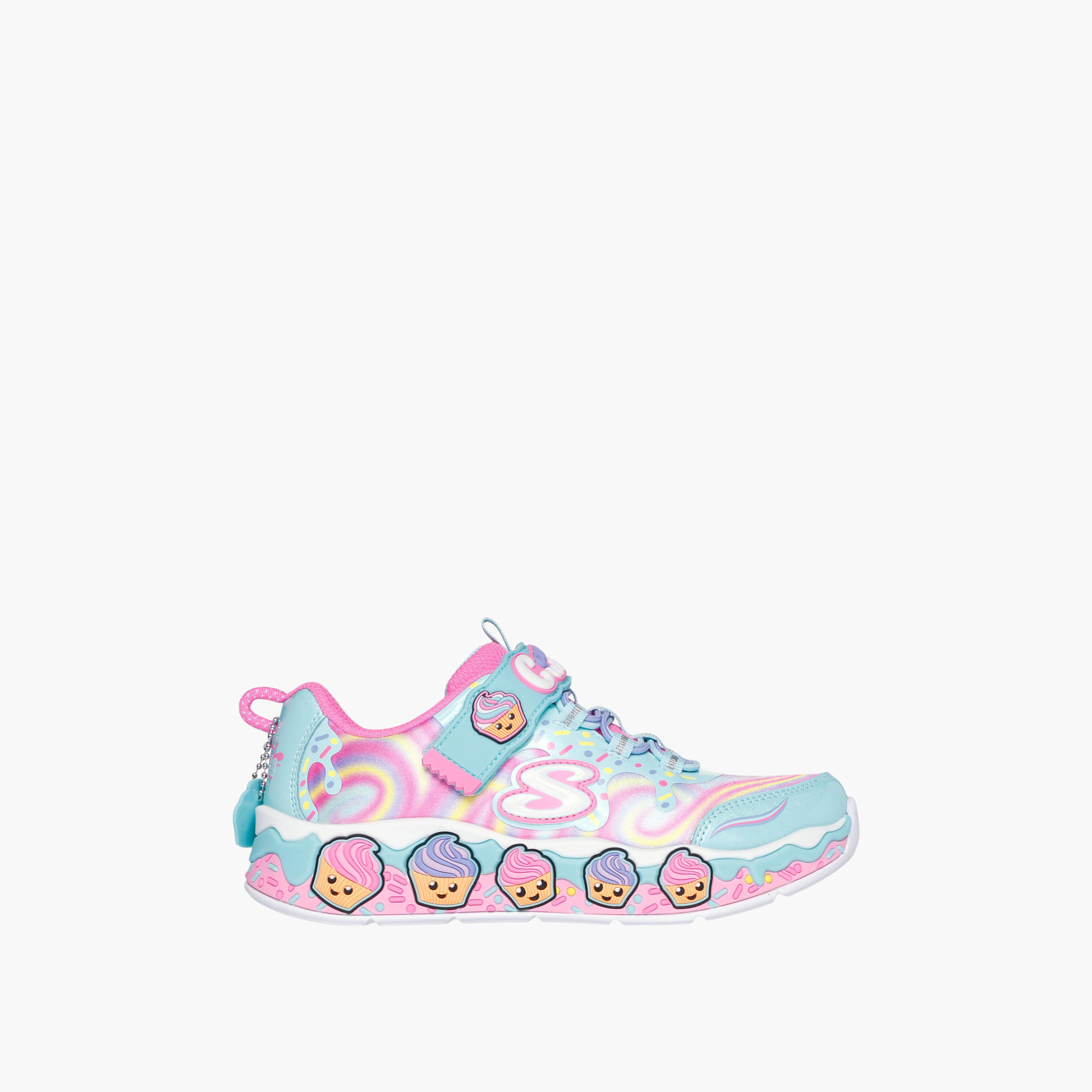 Skechers Girls' CUPCAKE CUTIE Sneakers with Hook and Loop Closure - 303627L-TQMT-girls-shoes-sports-image-2