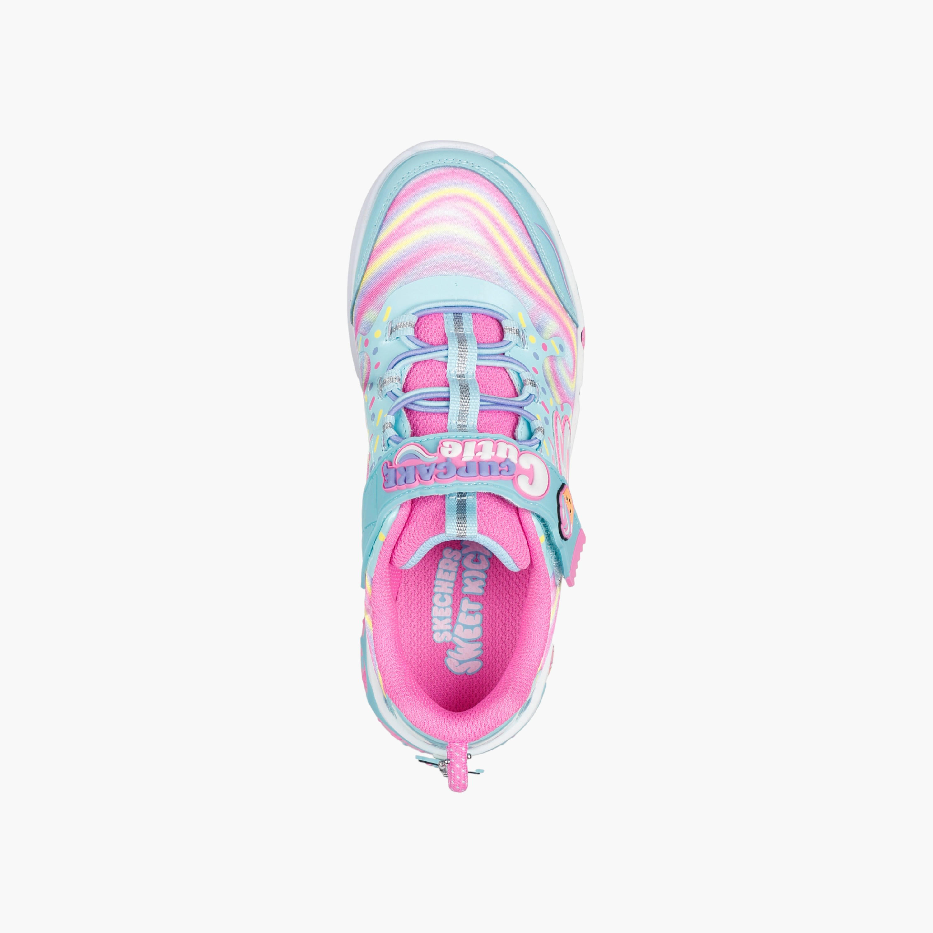 Skechers Girls' CUPCAKE CUTIE Sneakers with Hook and Loop Closure - 303627L-TQMT-girls-shoes-sports-image-3
