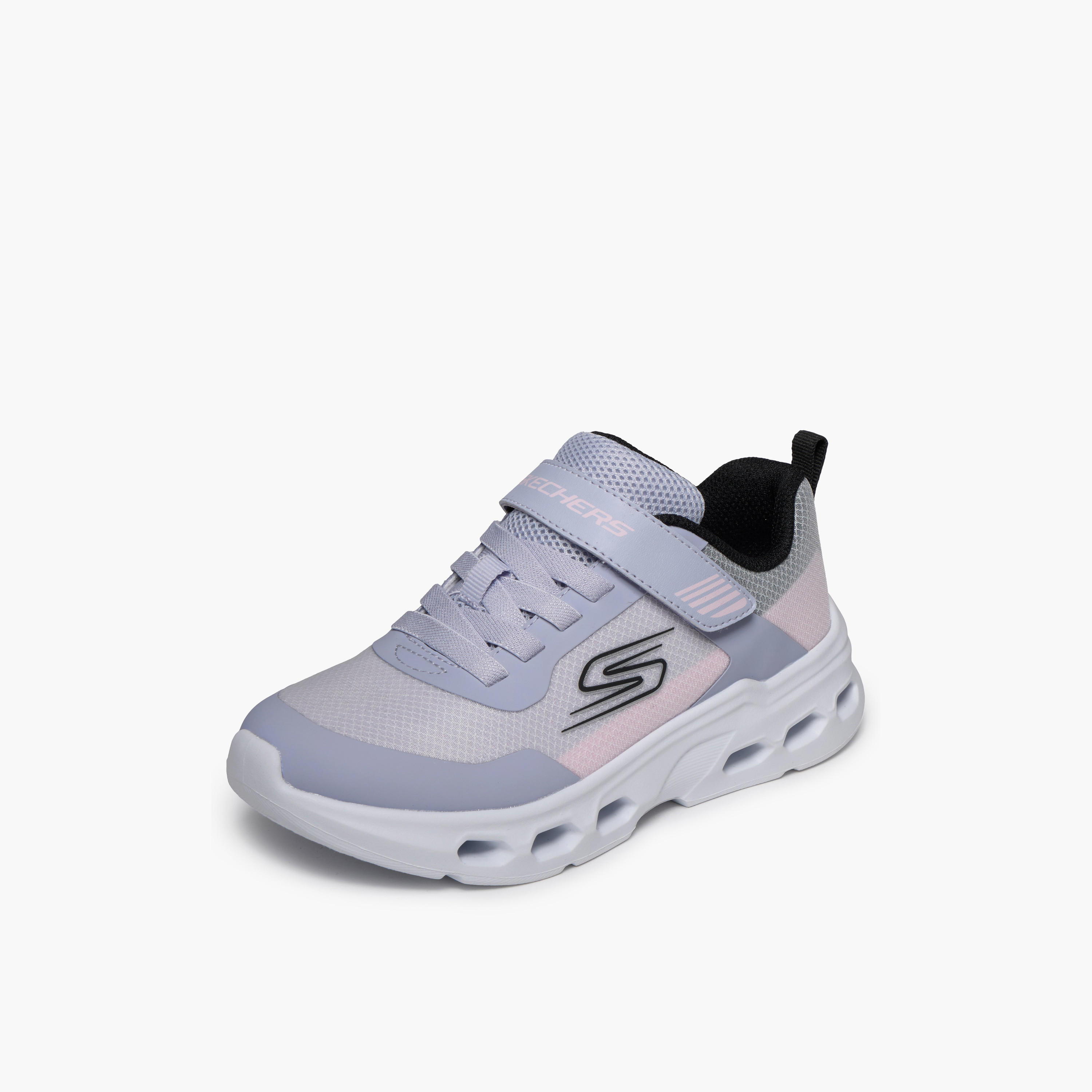 Skechers Girls Glide-Step Aero Hook & Loop Sneakers-girls-shoes-sports-image-4