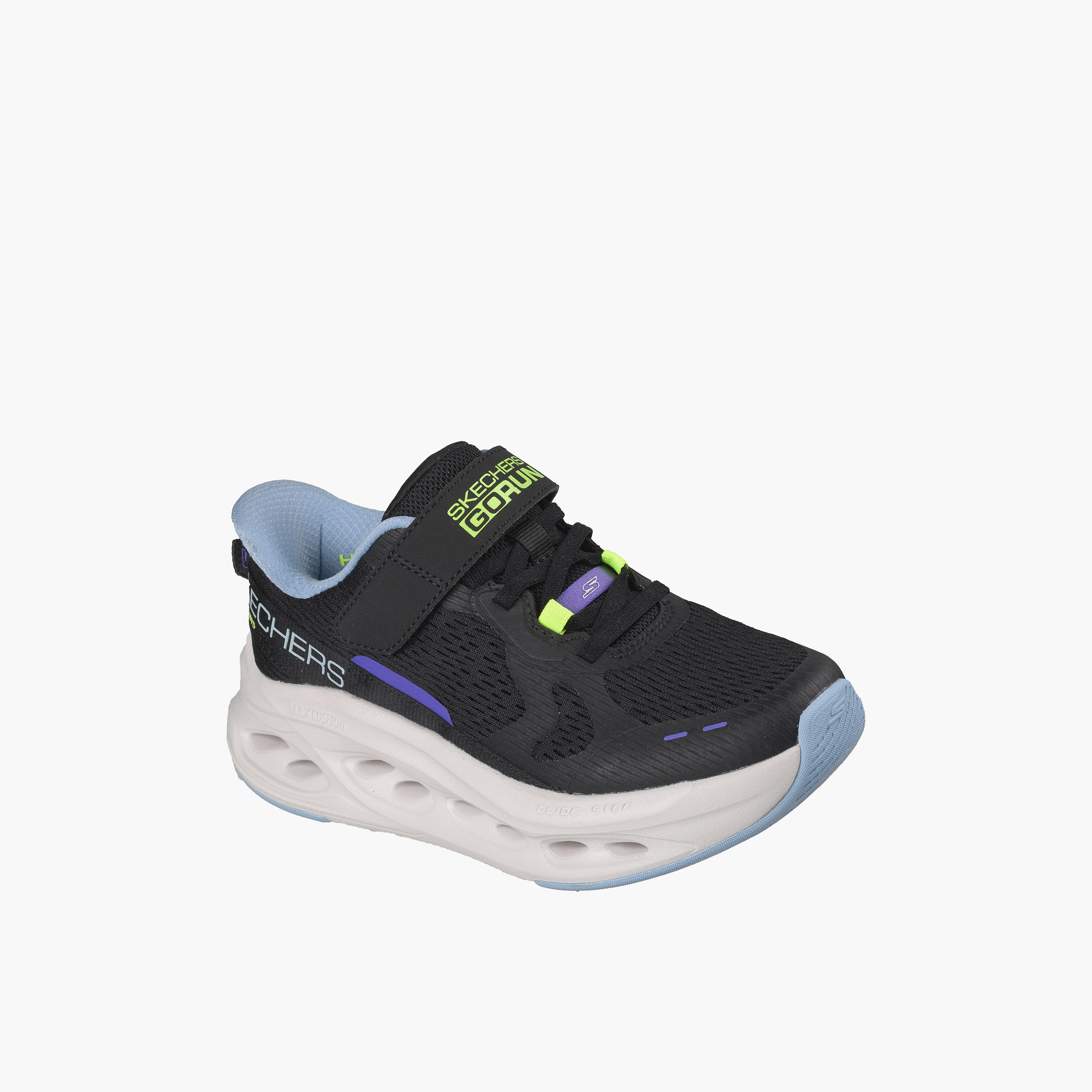 Skechers Girls MAX CUSHIONING GLIDE-STEP Hook & Loop Sneakers-girls-shoes-sports-image-1