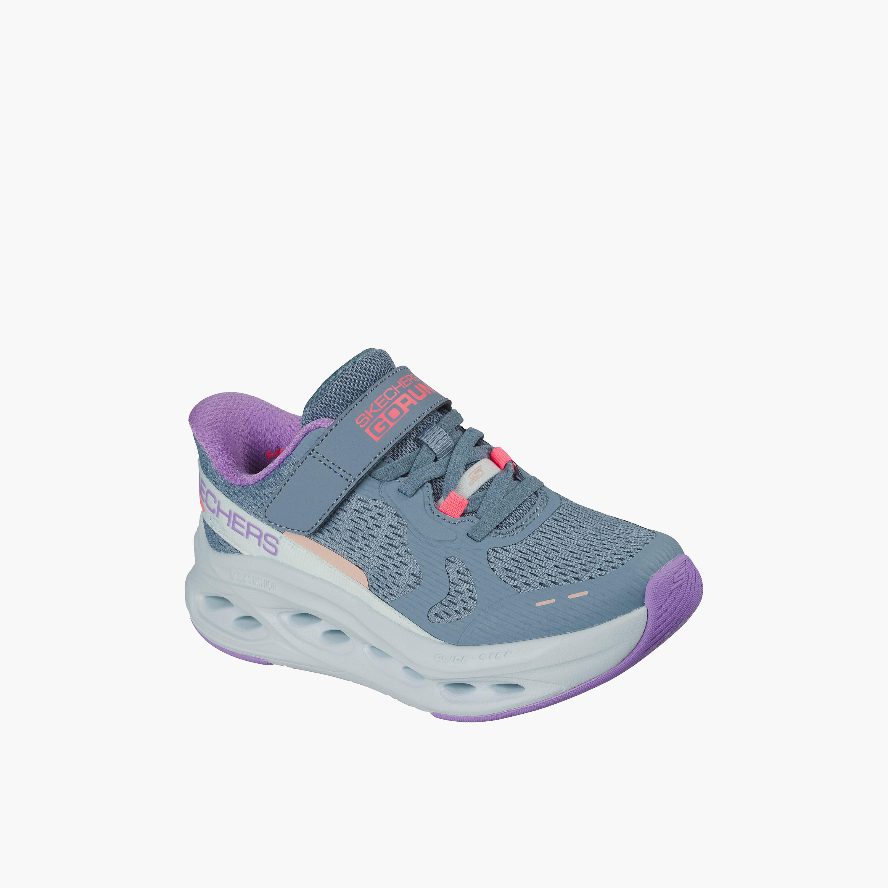 Skechers Girls Max Cushioning Glide-Step Hook & Loop Sneakers-girls-shoes-sports-image-1
