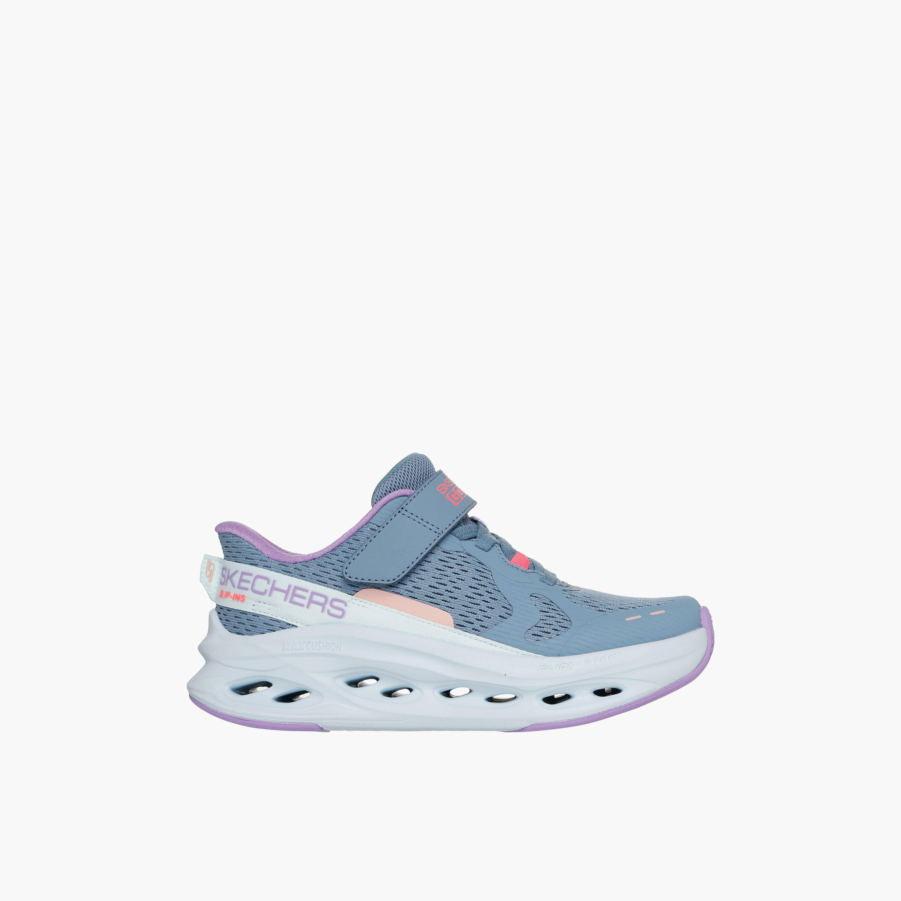 Skechers Girls Max Cushioning Glide-Step Hook & Loop Sneakers-girls-shoes-sports-image-3