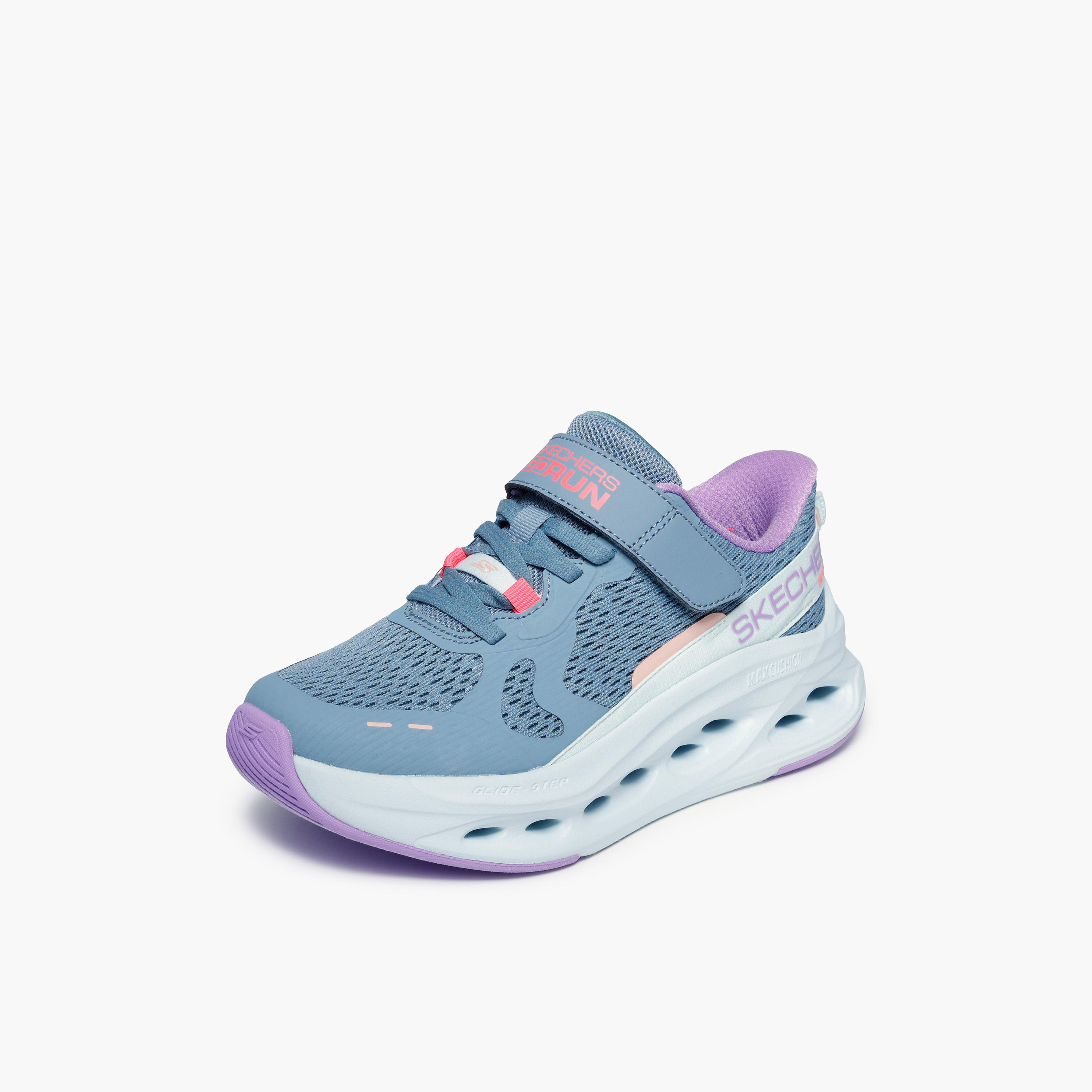 Skechers Girls Max Cushioning Glide-Step Hook & Loop Sneakers-girls-shoes-sports-image-4