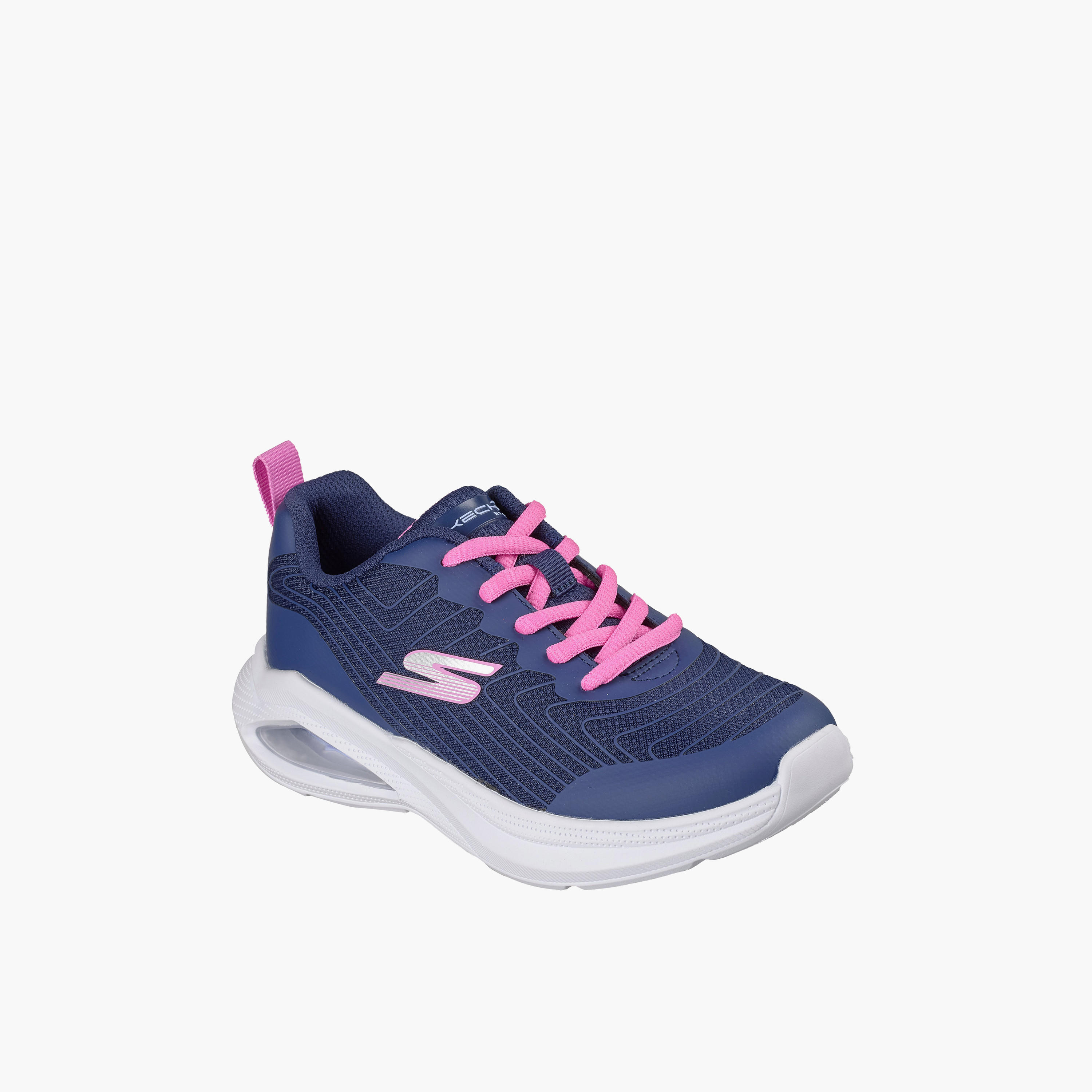 Skechers Girls MICROSPEC MAX VELOCITY Lace-Up Sneakers-girls-shoes-sports-image-1