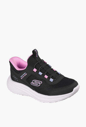 حذاء سنيكرز سهل الارتداء للبنات باوندر برو من سكيتشرز-sports-girls-shoes-image-1
