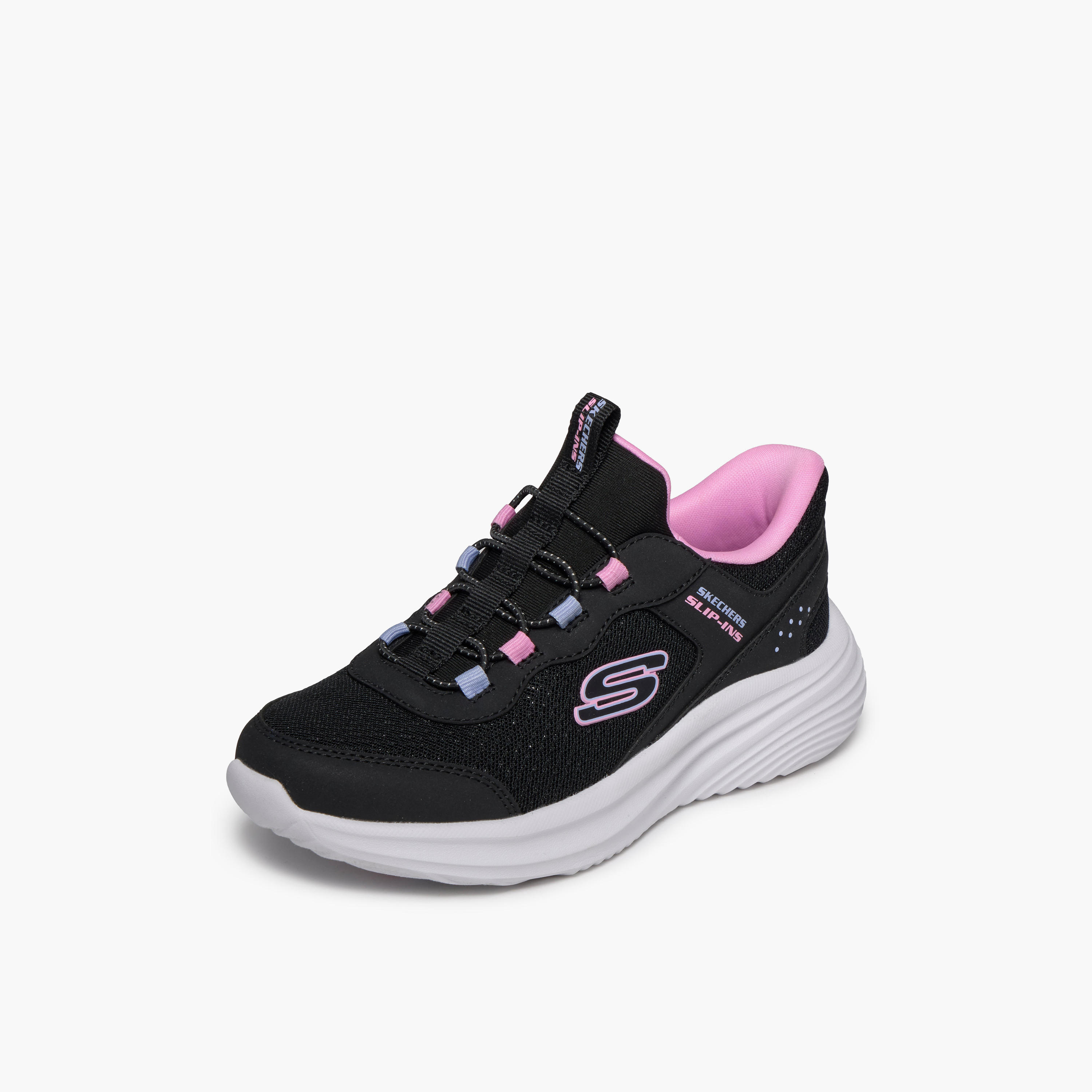 حذاء سنيكرز سهل الارتداء للبنات باوندر برو من سكيتشرز-girls-shoes-sneakers-image-4