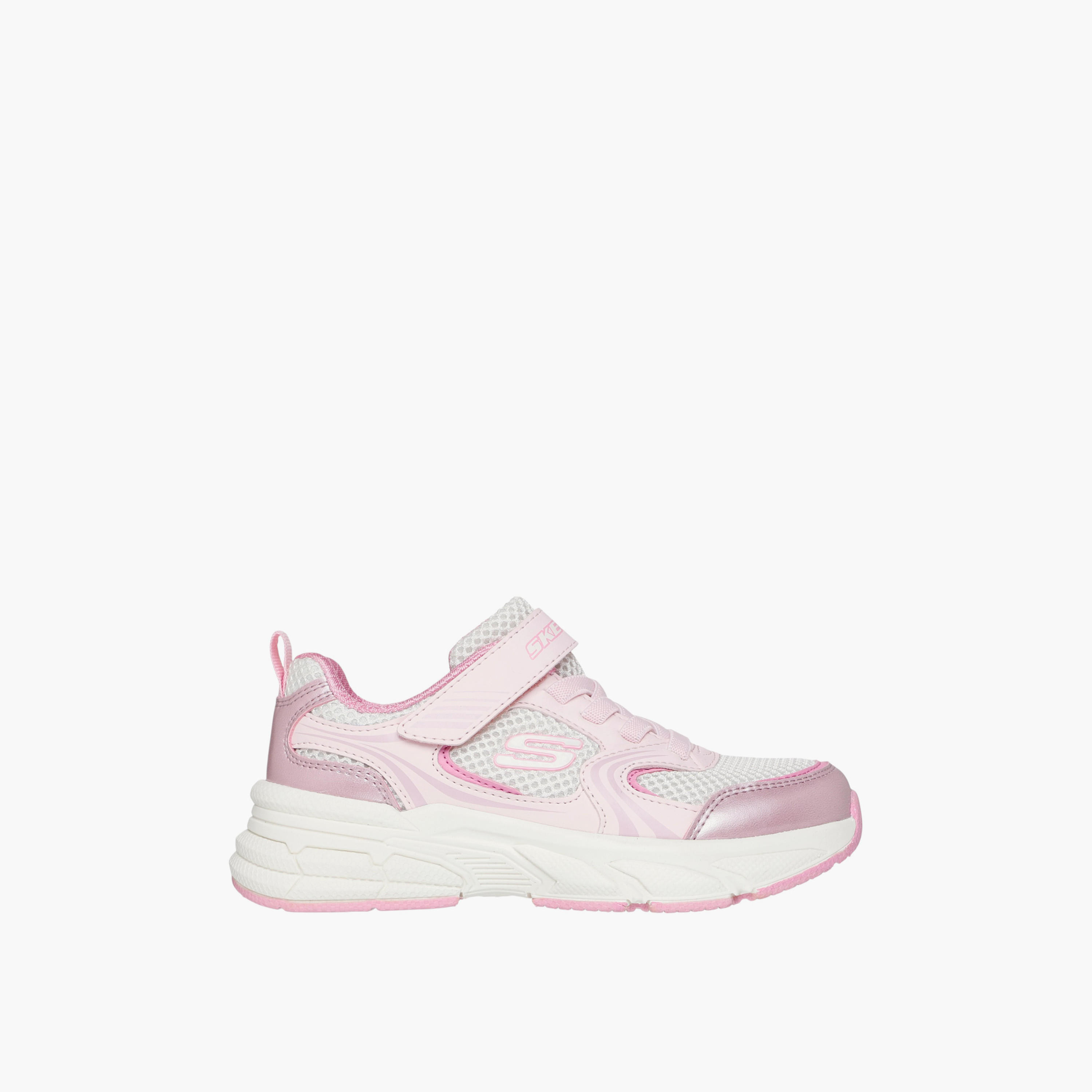 Skechers Girls Retro Graph Hook & Loop Walking Shoes-girls-shoes-sports-image-2