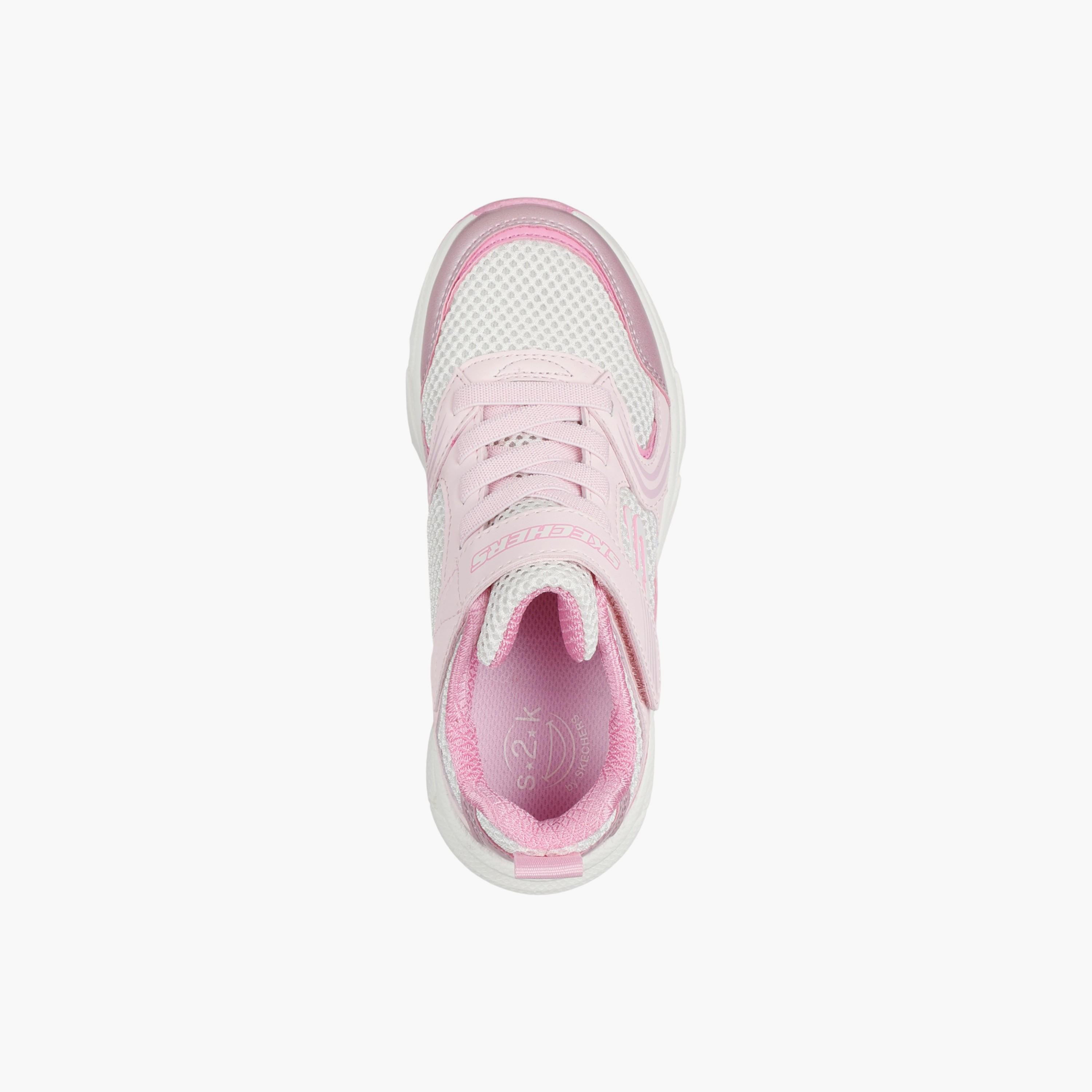 Skechers Girls Retro Graph Hook & Loop Walking Shoes-girls-shoes-sports-image-3