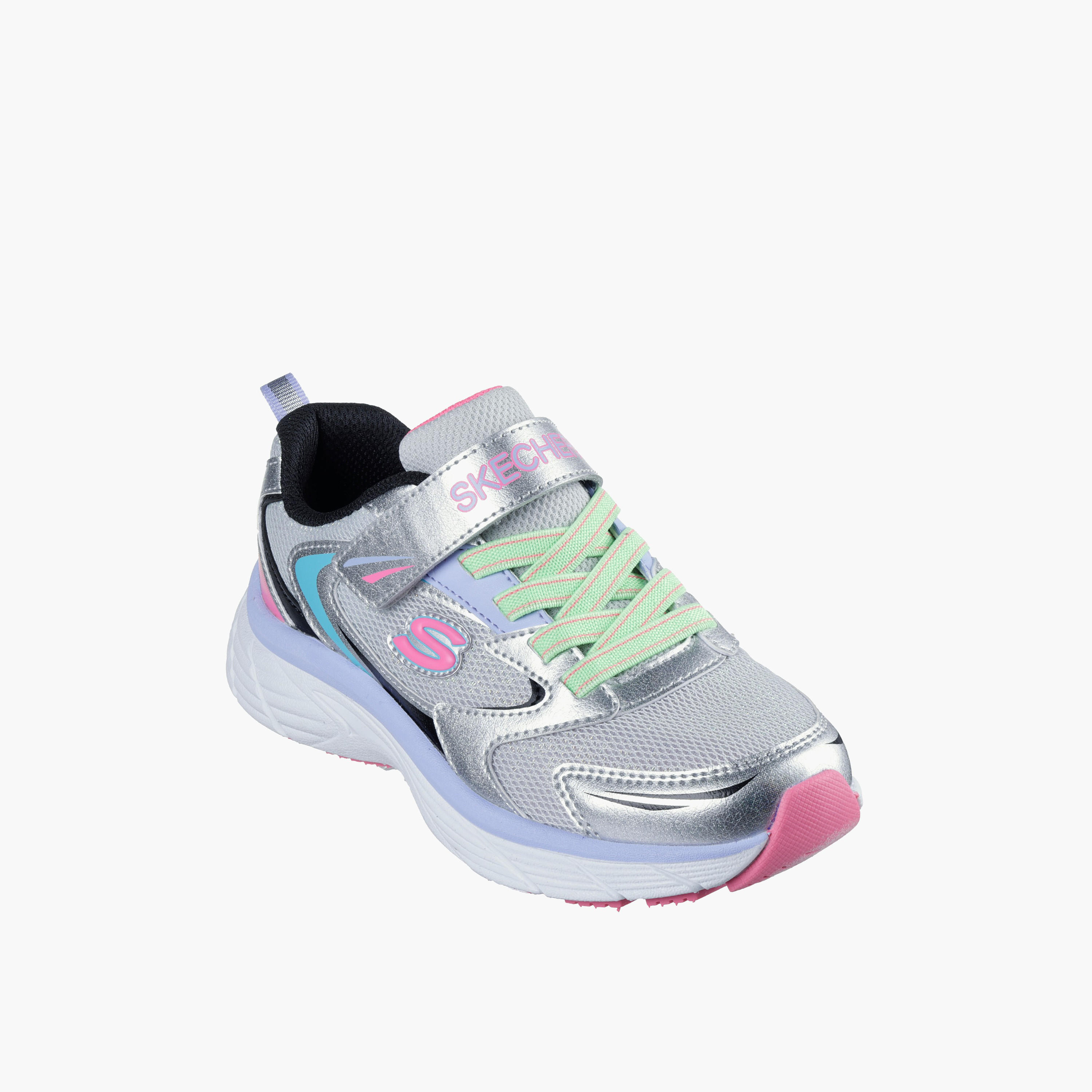 Skechers Girls Hook & Loop Sports Shoes-girls-shoes-sports-image-1