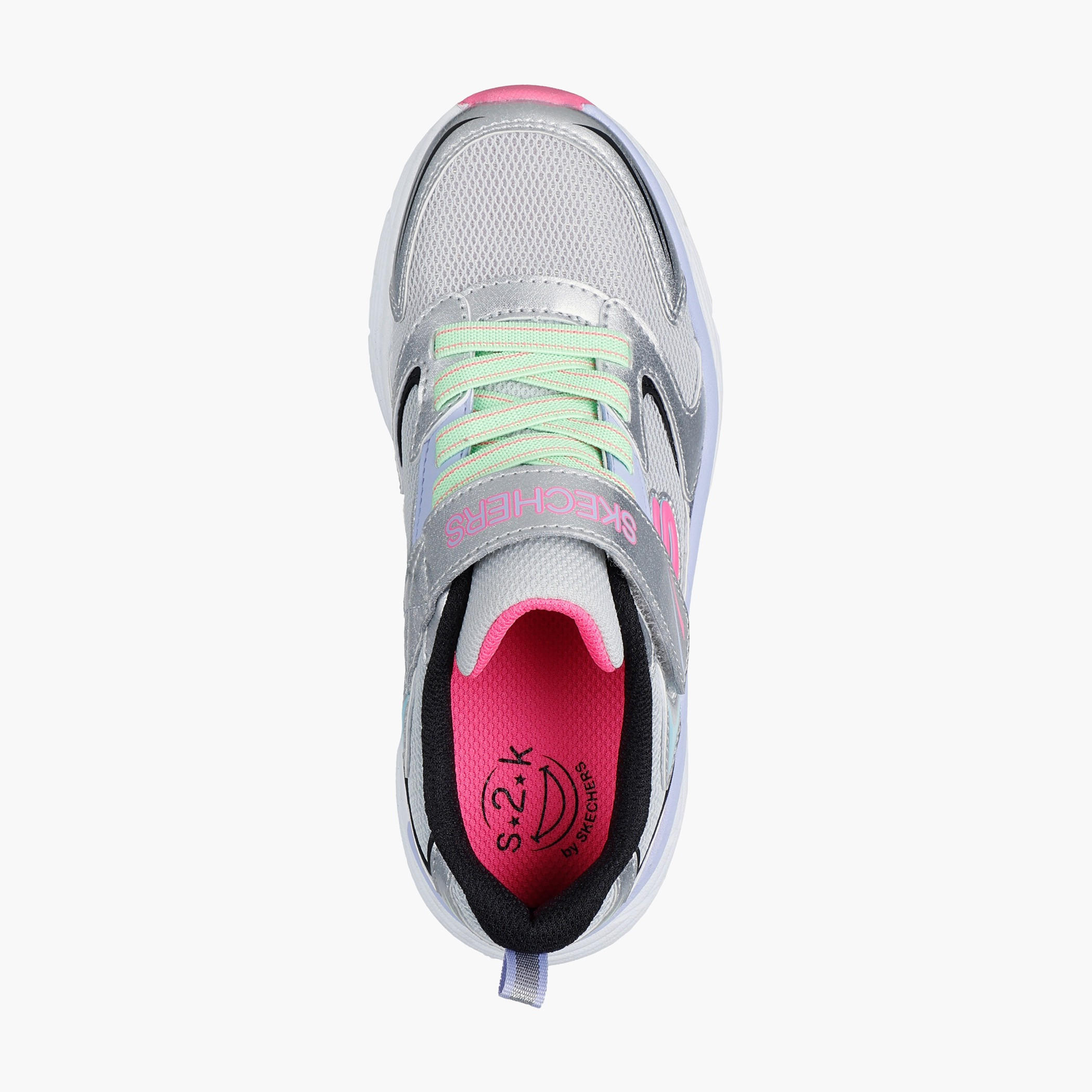 Skechers Girls Hook & Loop Sports Shoes-girls-shoes-sports-image-3