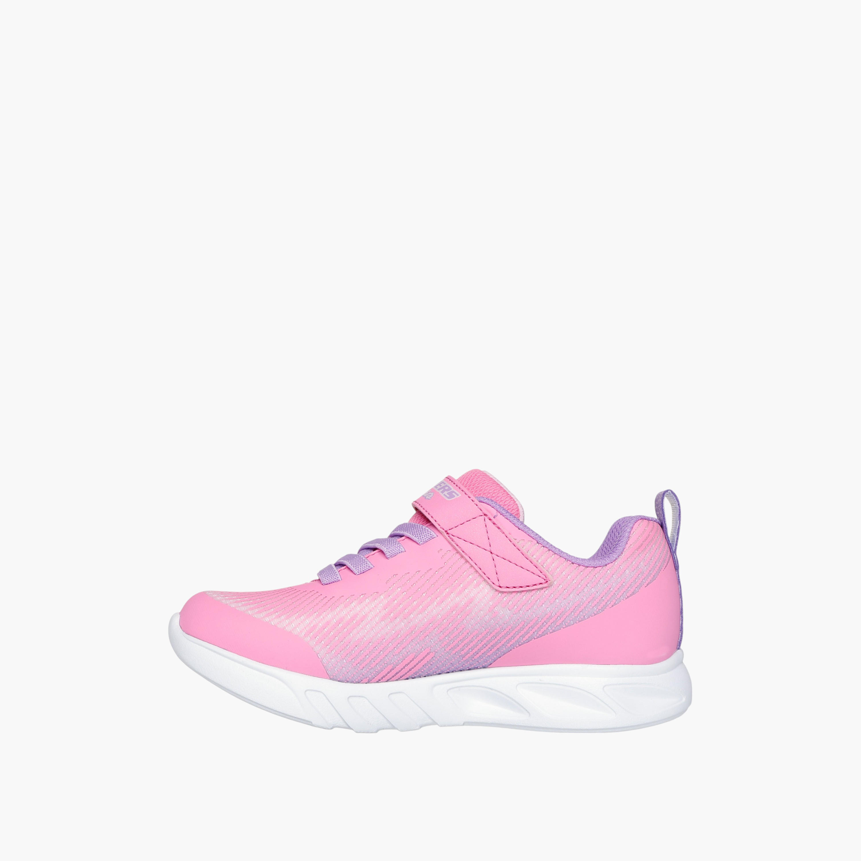 Skechers Girls' FLICKER FLASH Sneakers with Hook and Loop Closure - 303704L-PKMT-girls-shoes-sports-image-6