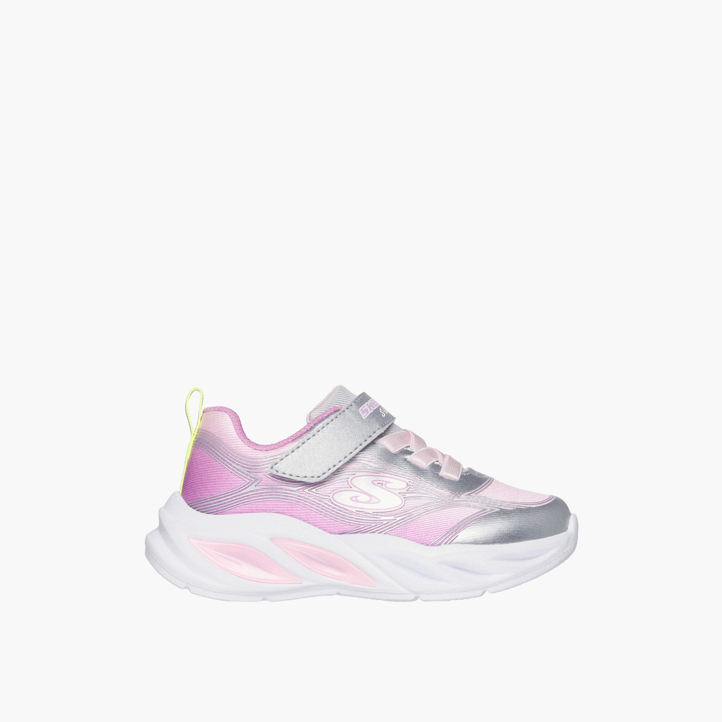 Skechers Girls Hook & Loop Light-Up Sports Shoes-baby-girls-shoes-closedshoes-image-3