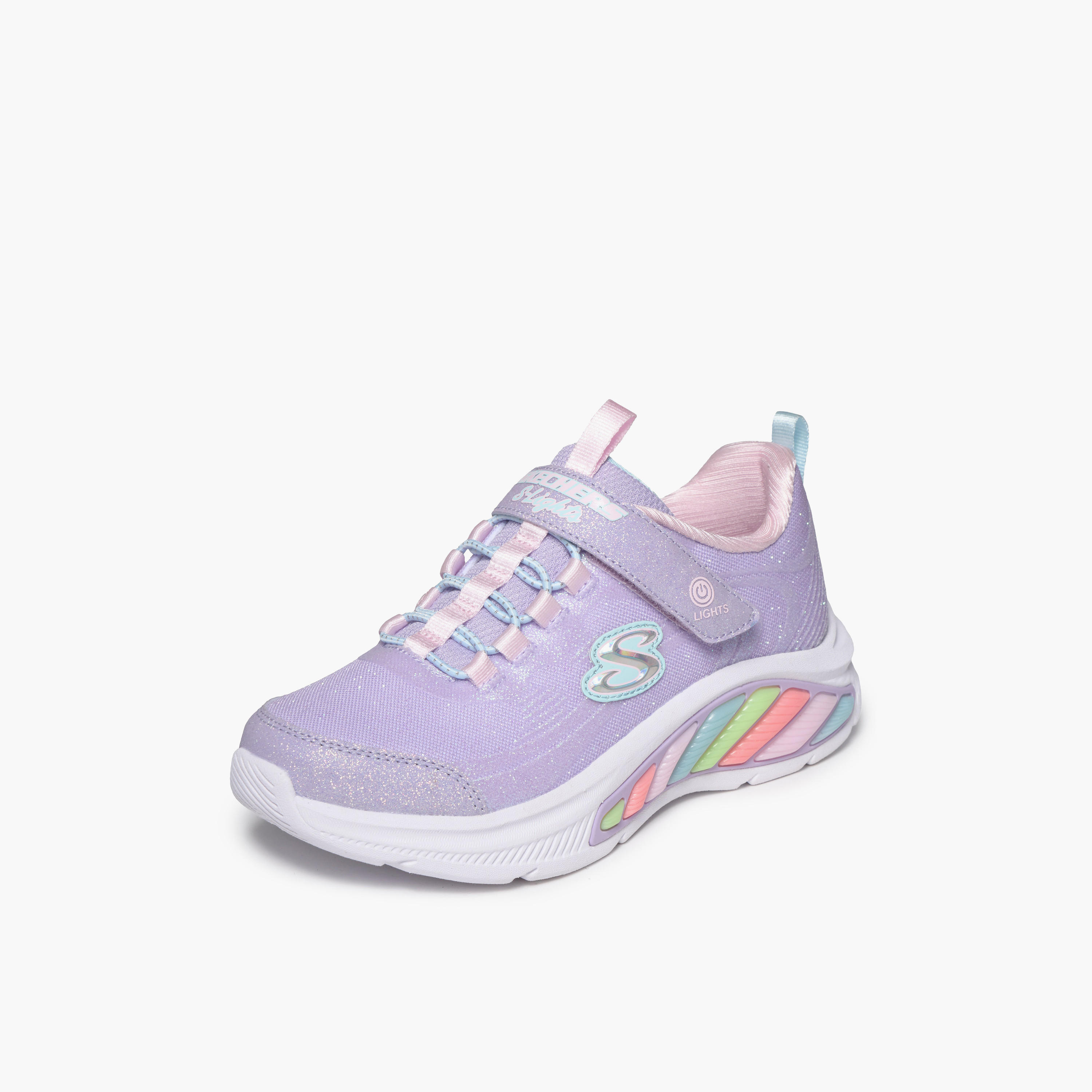 Skechers Girls RAINBOW CRUISERS Hook & Loop Sneakers-girls-shoes-sports-image-4