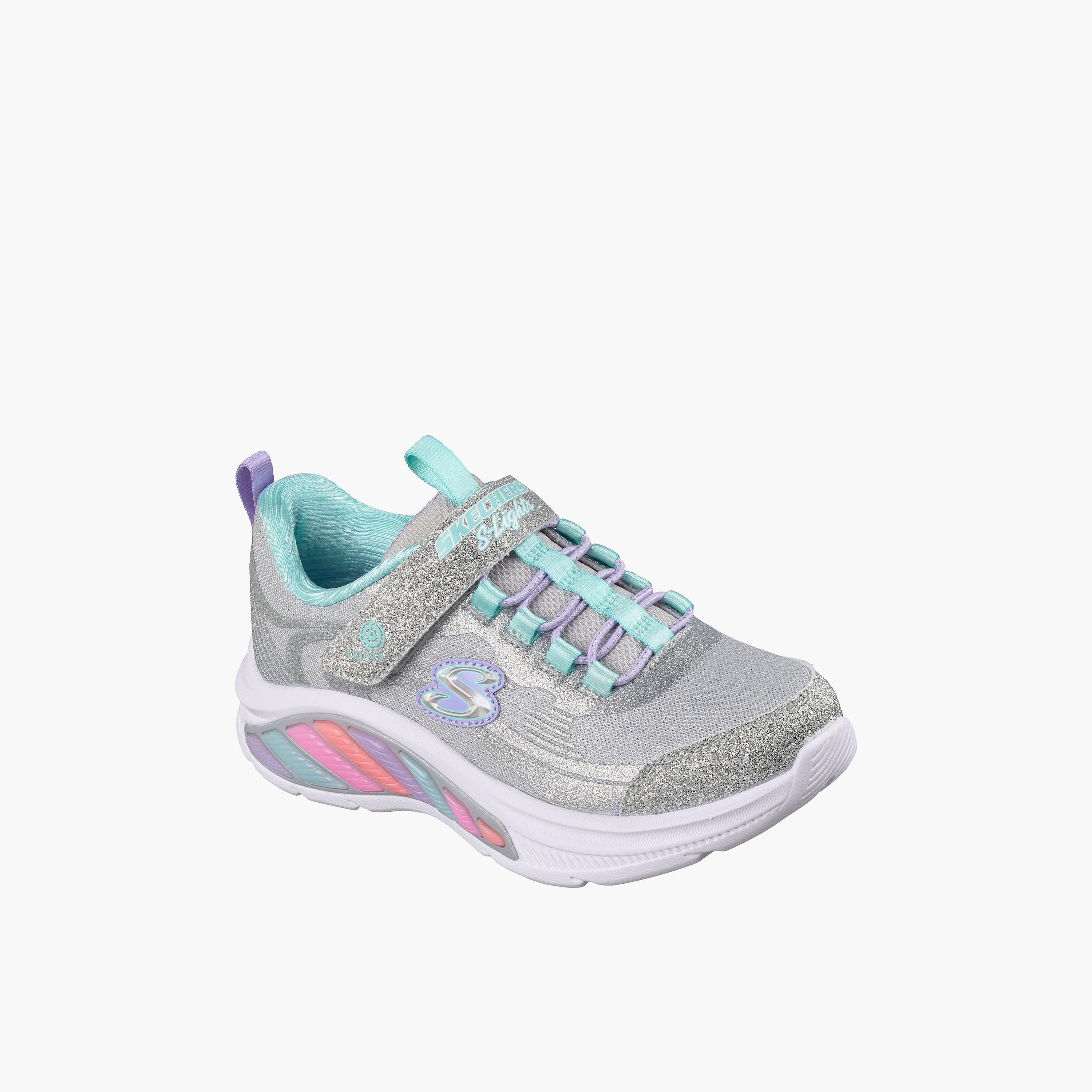 Skechers Girls RAINBOW CRUISERS Hook & Loop Sneakers-girls-shoes-sports-image-1