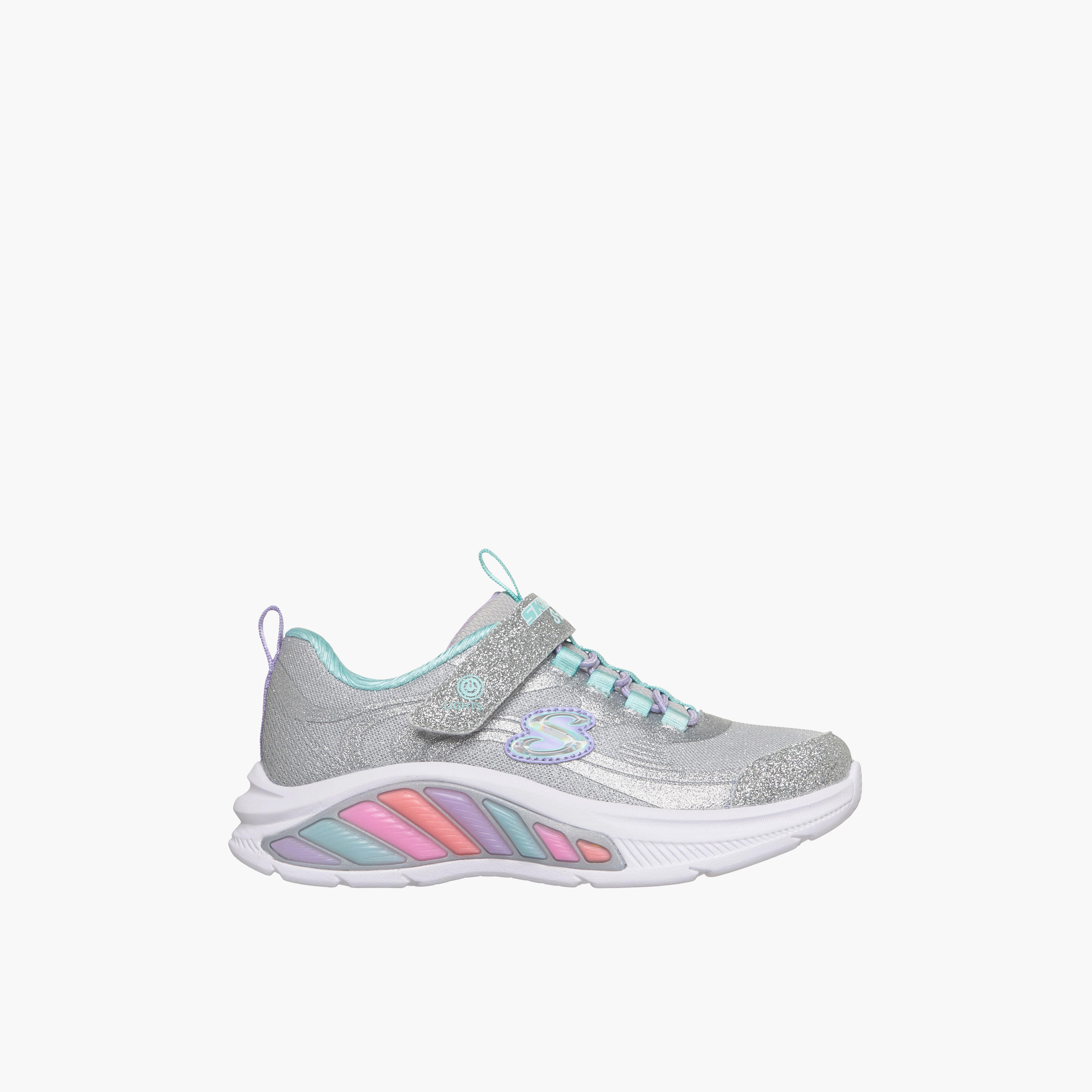 Skechers Girls RAINBOW CRUISERS Hook & Loop Sneakers-girls-shoes-sports-image-3